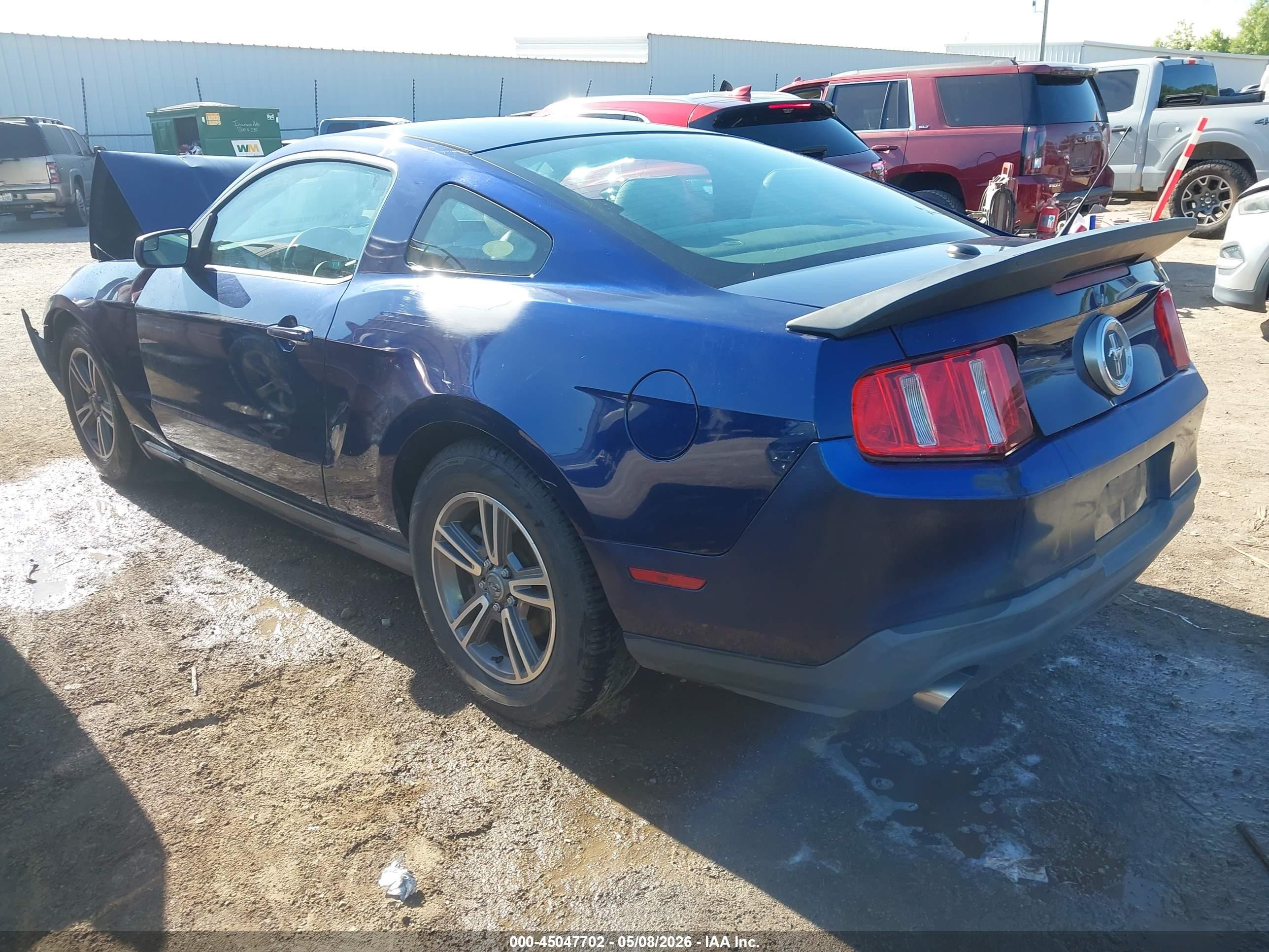 2012 Ford Mustang V6 Premium Blue vin: 1ZVBP8AM4C5211162