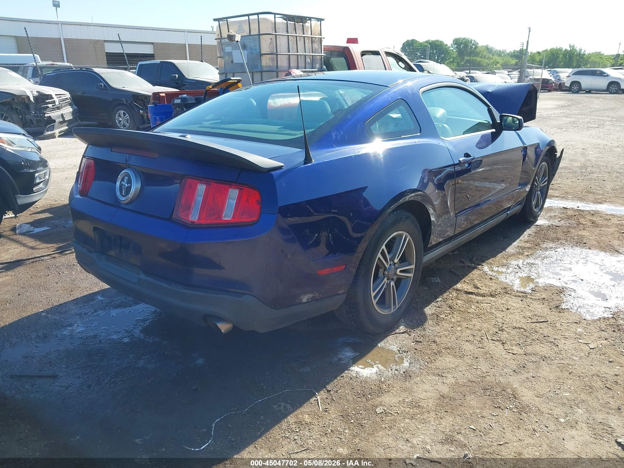 2012 Ford Mustang V6 Premium Blue vin: 1ZVBP8AM4C5211162
