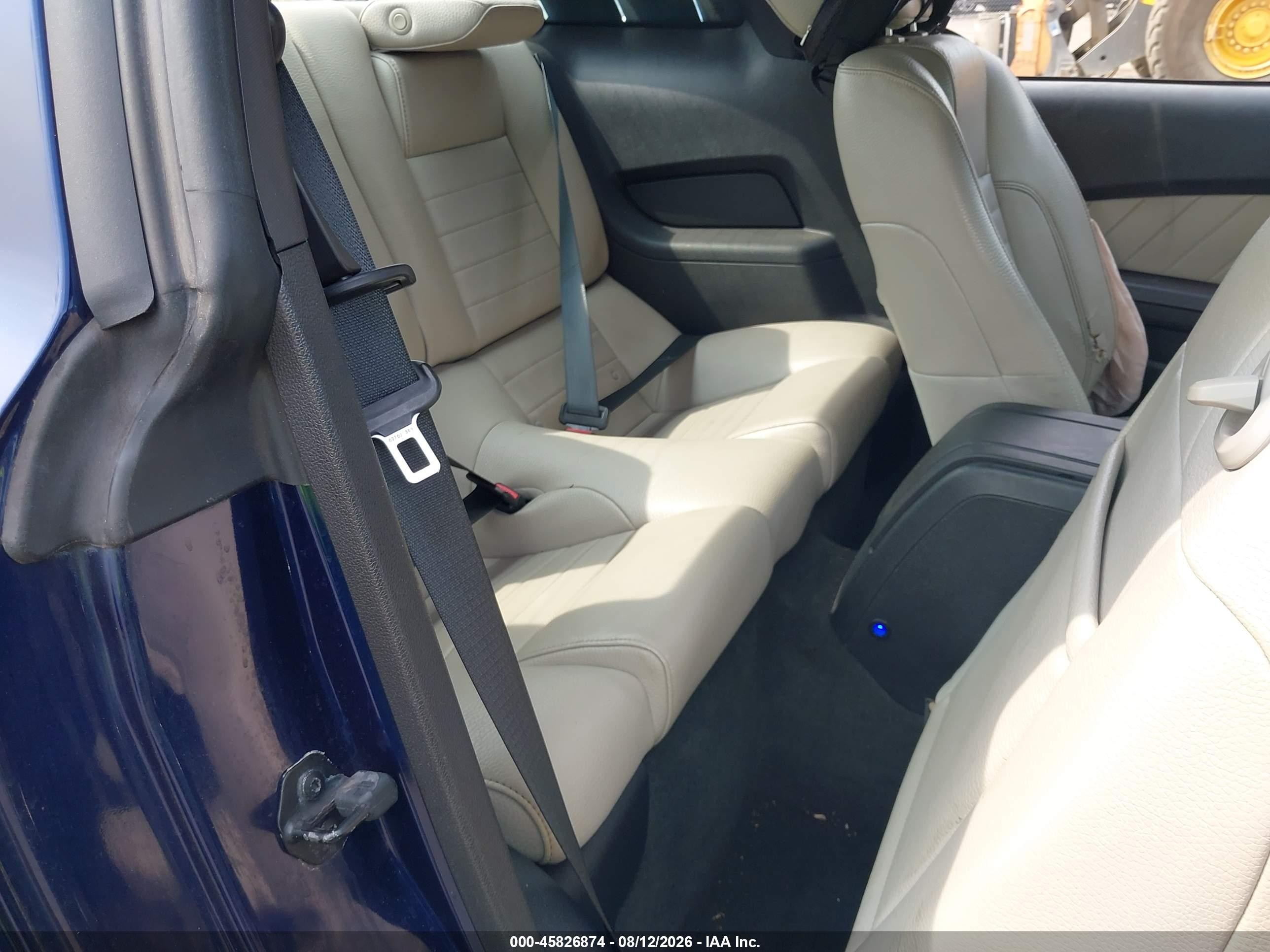 2012 Ford Mustang V6 Premium Blue vin: 1ZVBP8AM4C5220296