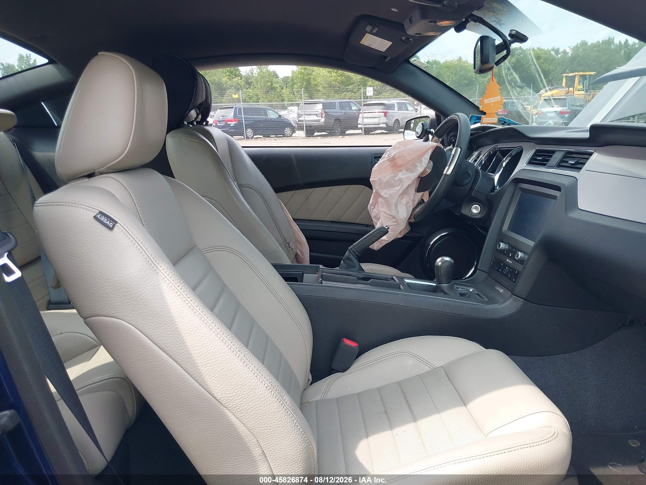 2012 Ford Mustang V6 Premium Blue vin: 1ZVBP8AM4C5220296