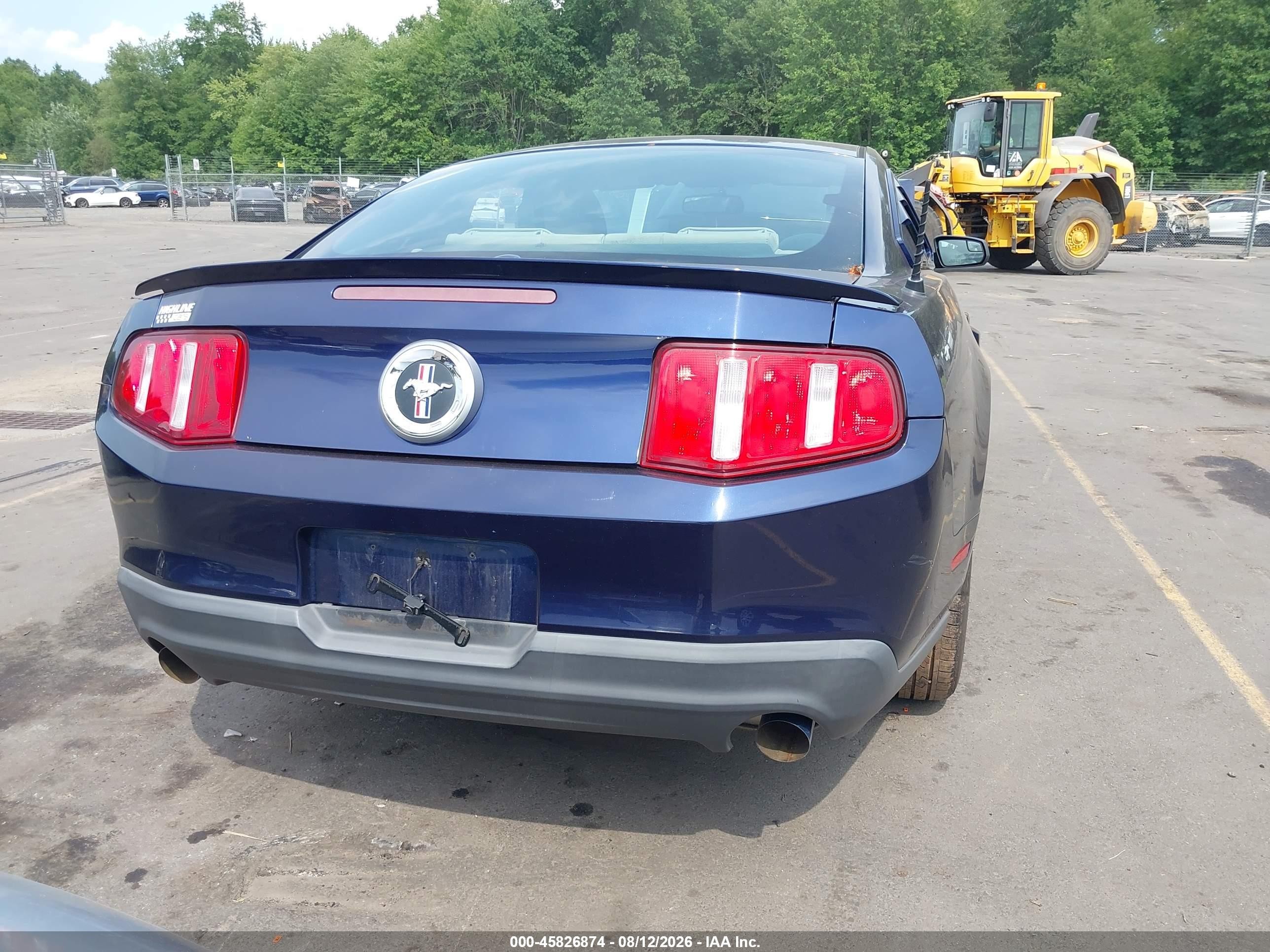 2012 Ford Mustang V6 Premium Blue vin: 1ZVBP8AM4C5220296