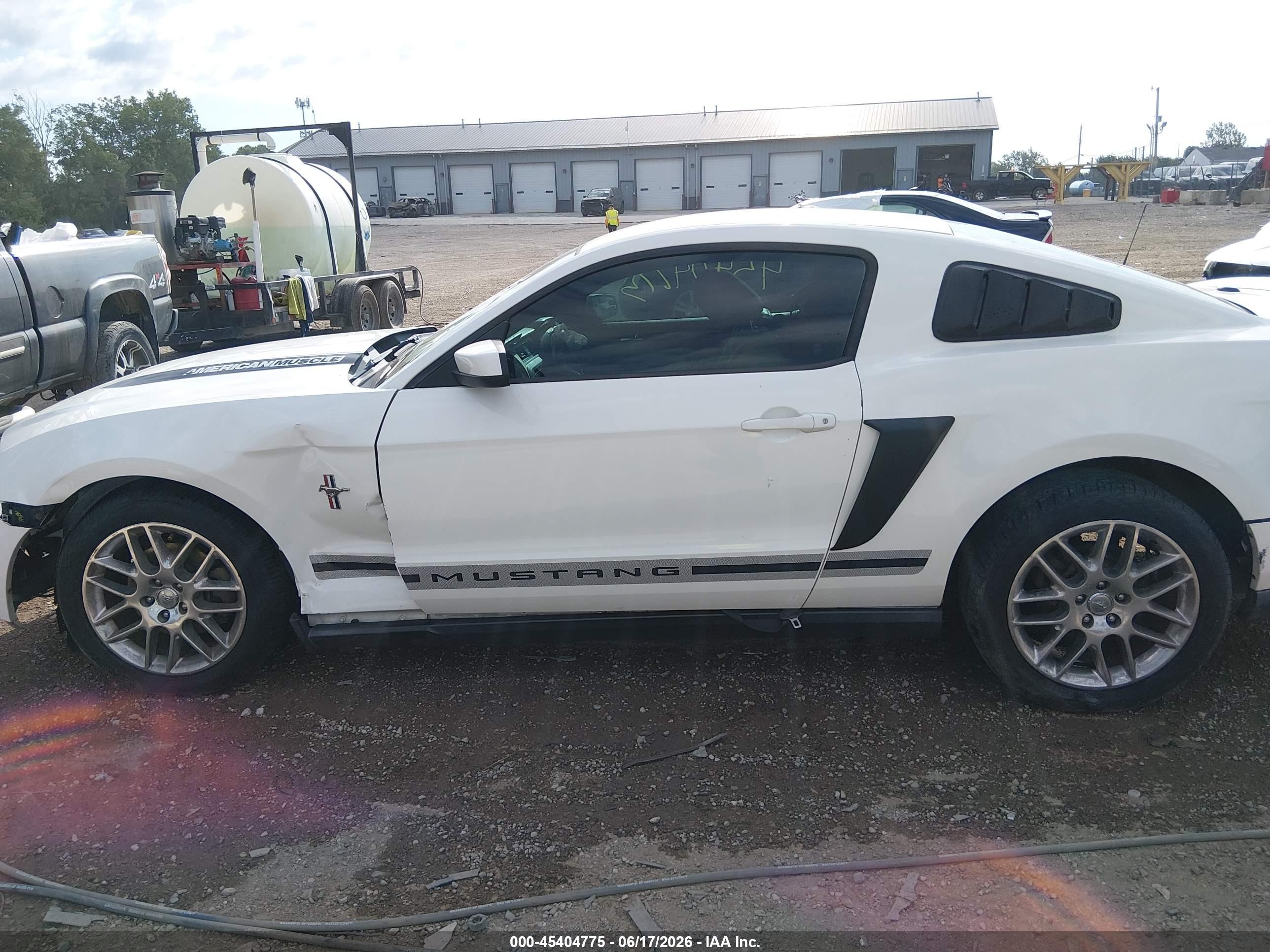 2012 Ford Mustang V6/v6 Premium White vin: 1ZVBP8AM4C5233274