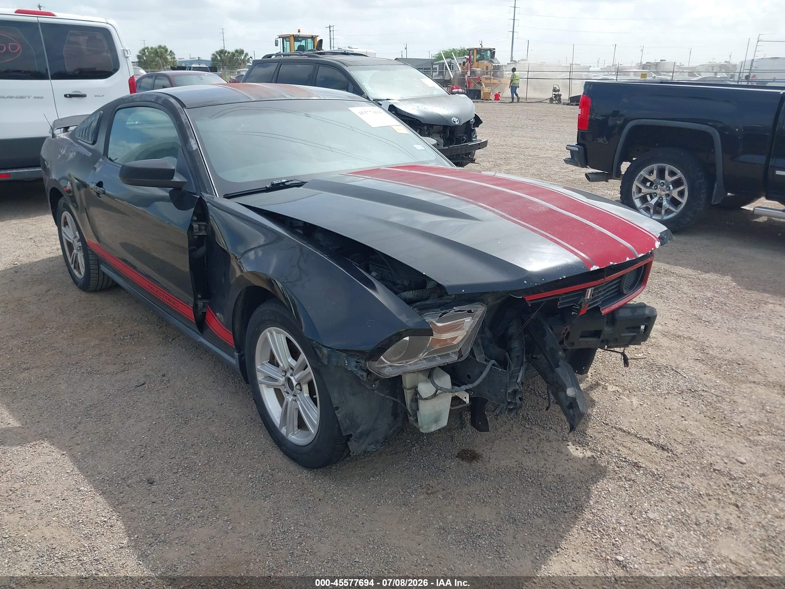 2012 Ford Mustang V6 Black vin: 1ZVBP8AM4C5241455