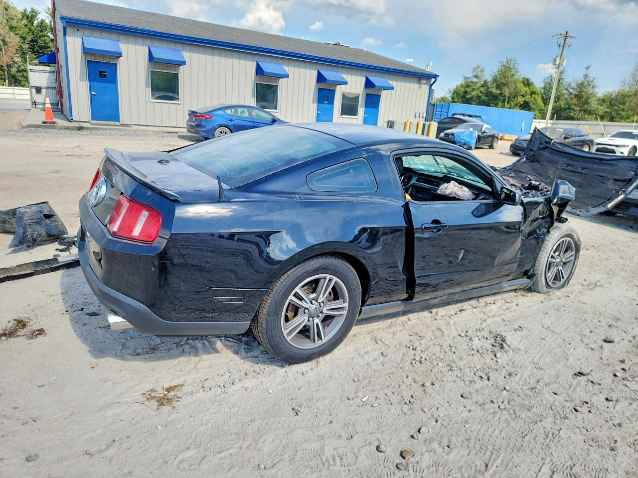 2012 Ford Mustang Black vin: 1ZVBP8AM4C5250589