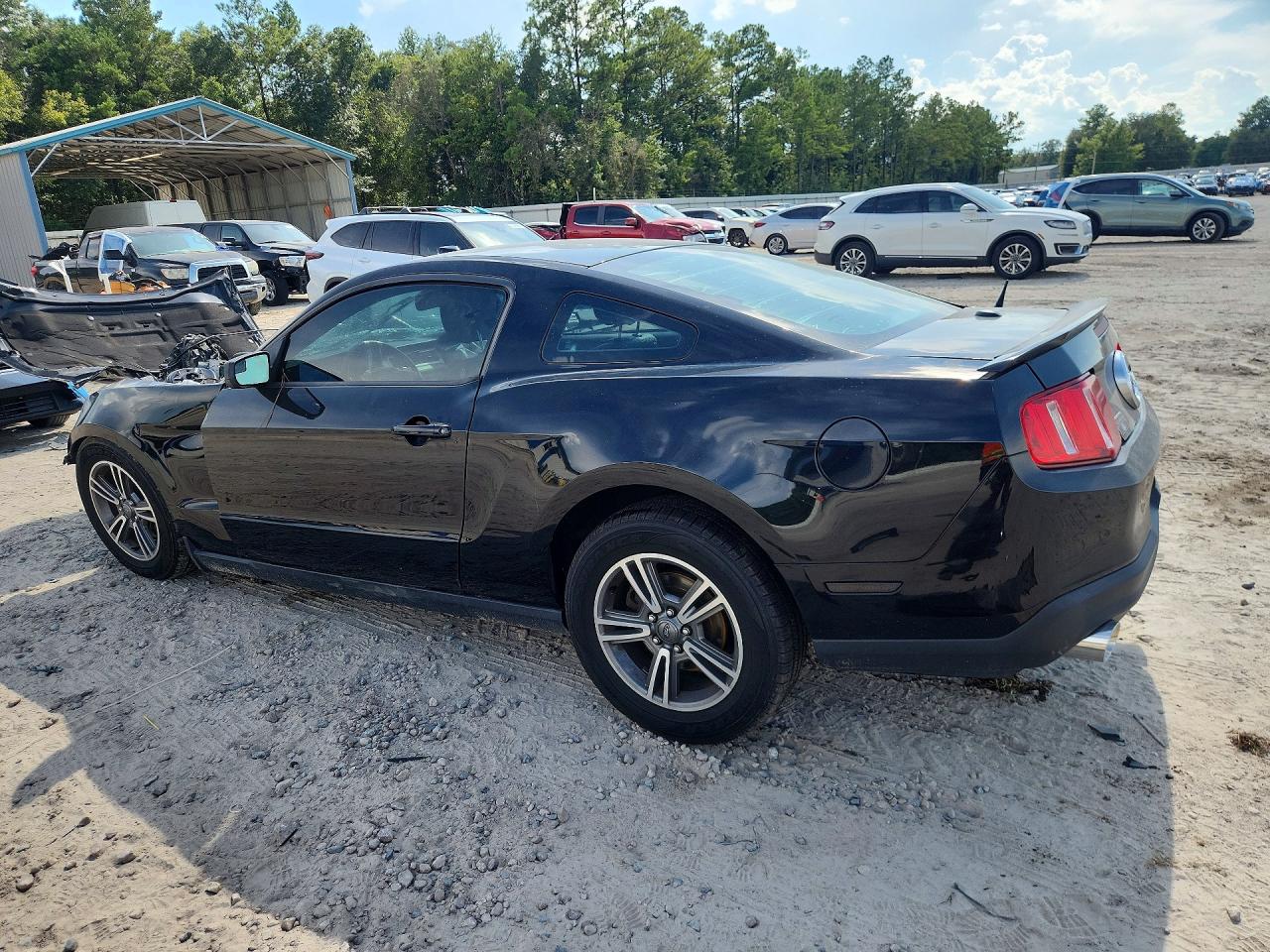 2012 Ford Mustang Black vin: 1ZVBP8AM4C5250589