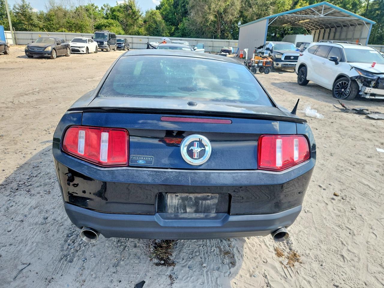 2012 Ford Mustang Black vin: 1ZVBP8AM4C5250589