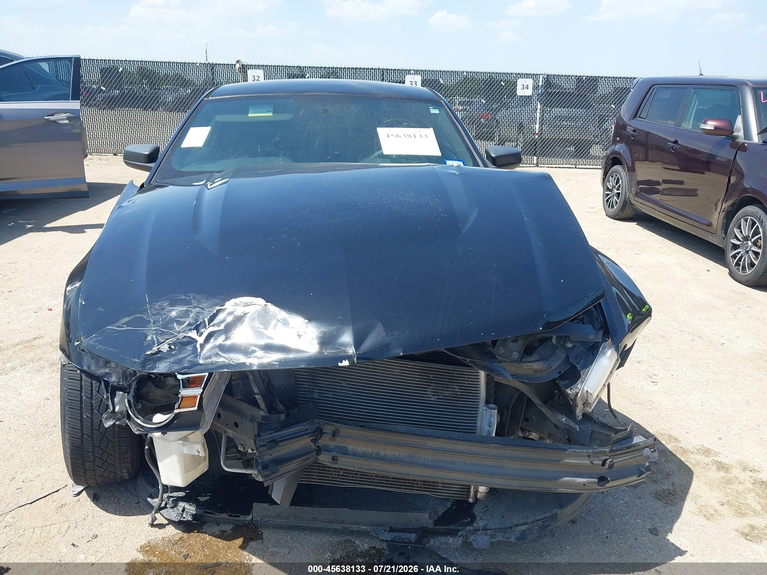 2012 Ford Mustang V6 Black vin: 1ZVBP8AM4C5276996
