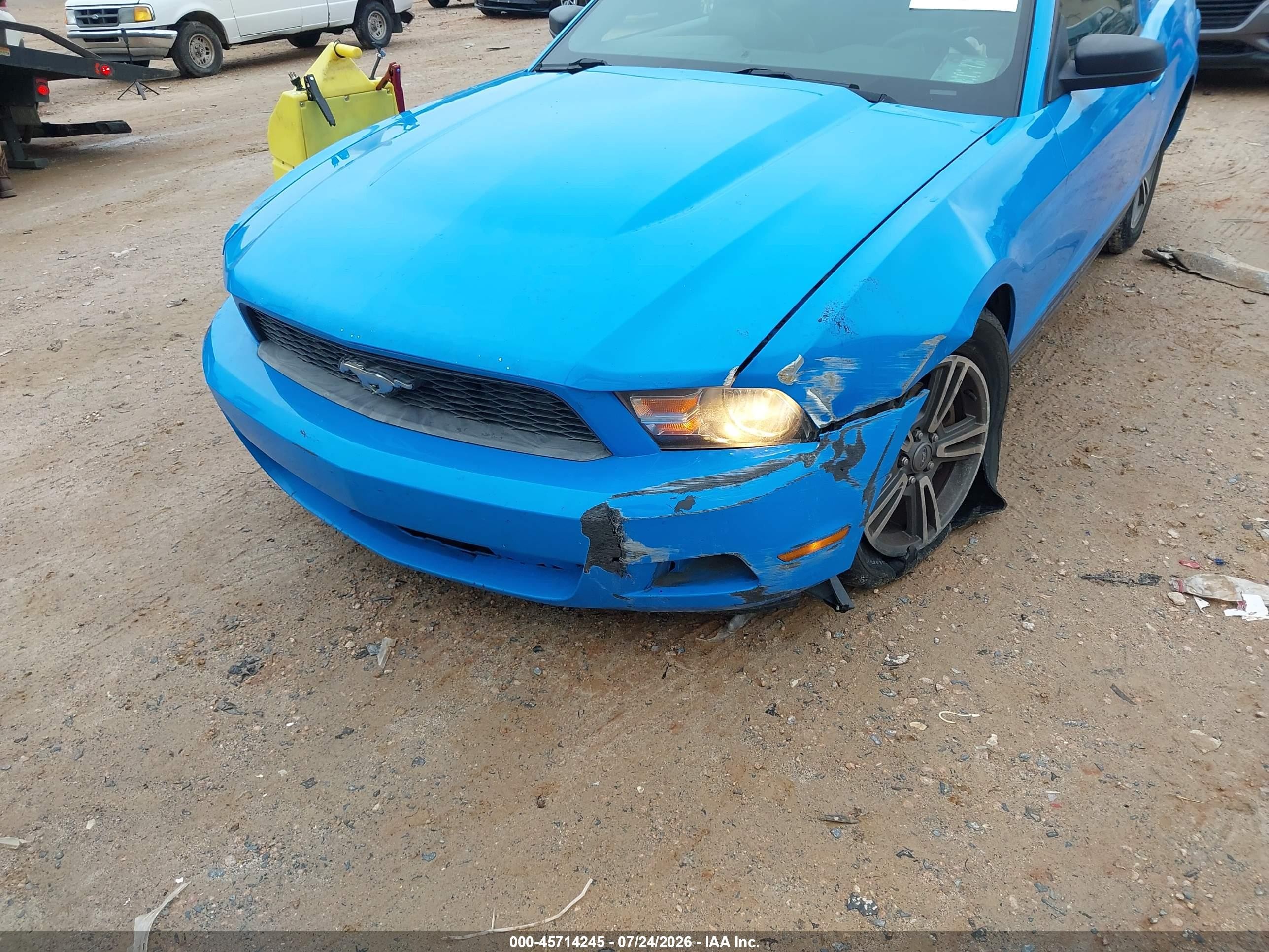 2012 Ford Mustang V6 Premium Blue vin: 1ZVBP8AM4C5282796