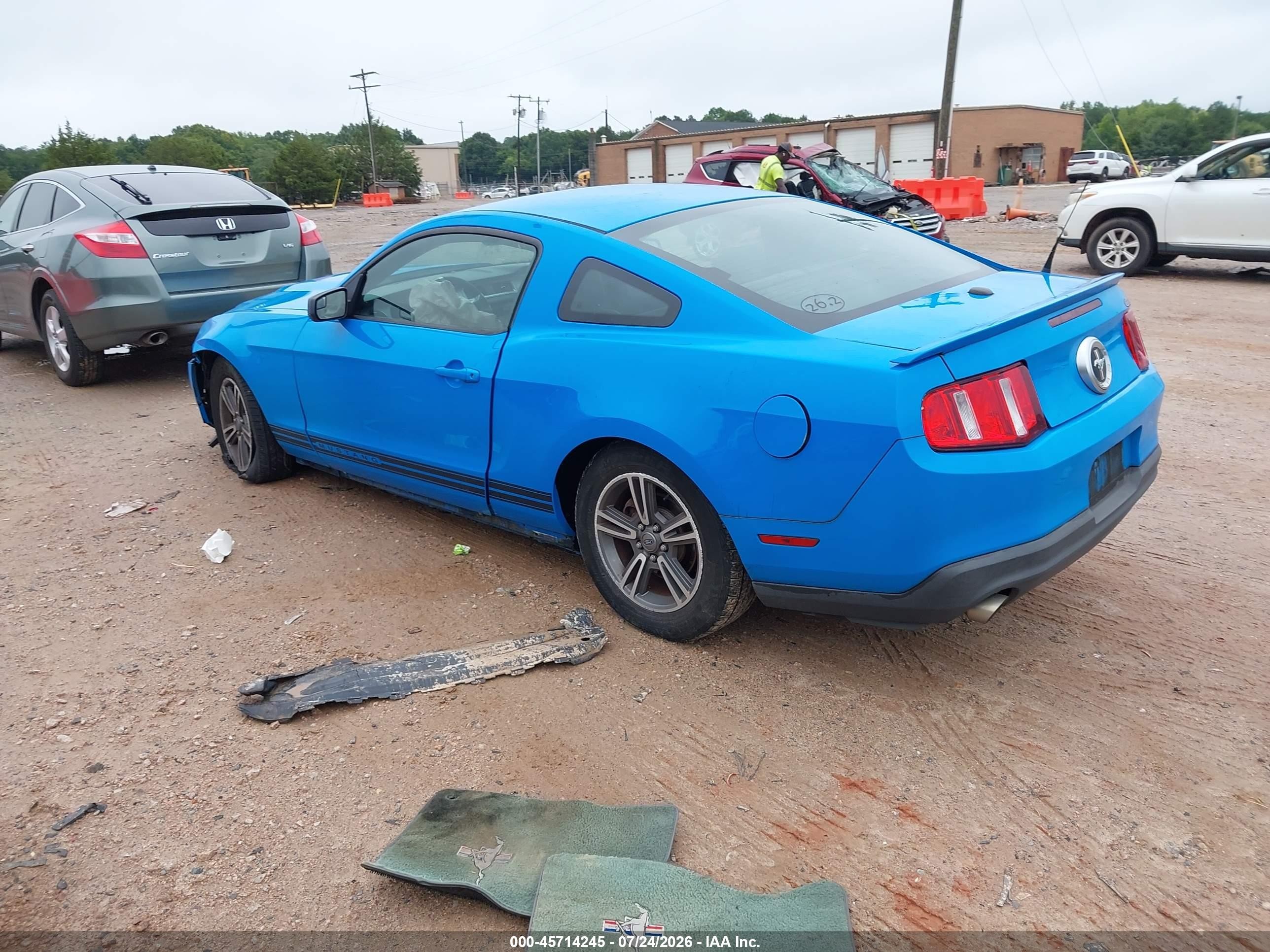 2012 Ford Mustang V6 Premium Blue vin: 1ZVBP8AM4C5282796
