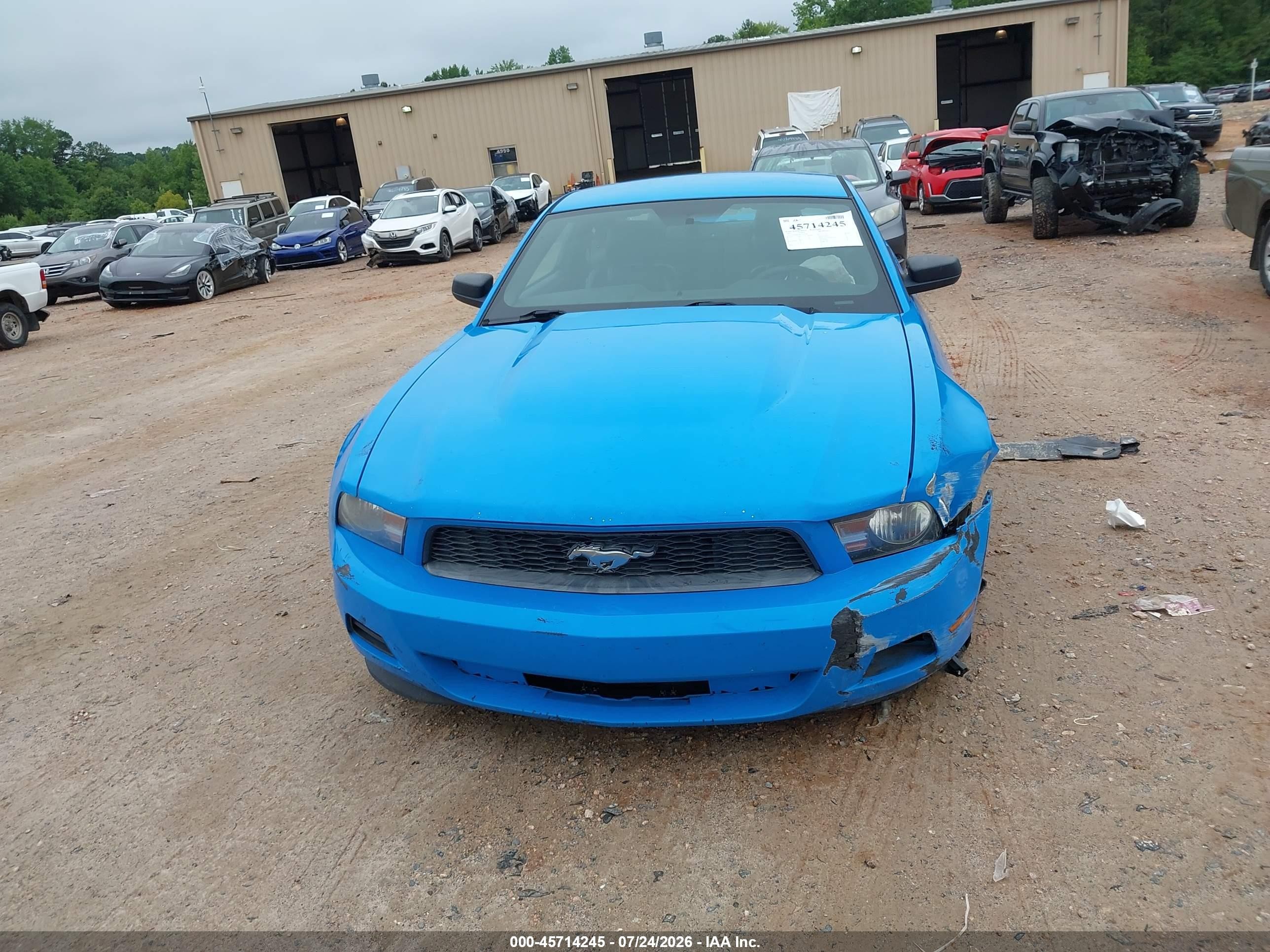 2012 Ford Mustang V6 Premium Blue vin: 1ZVBP8AM4C5282796