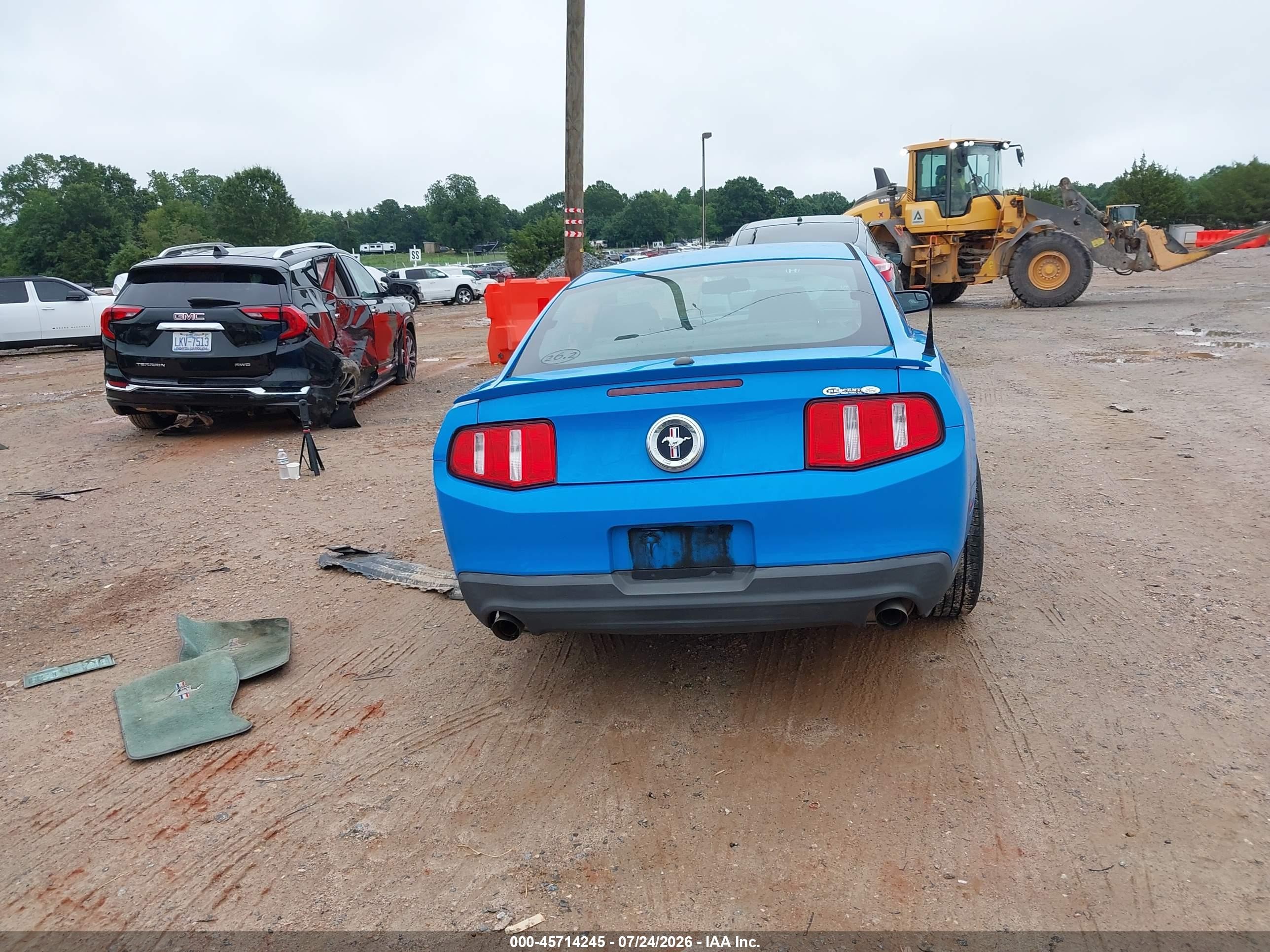 2012 Ford Mustang V6 Premium Blue vin: 1ZVBP8AM4C5282796