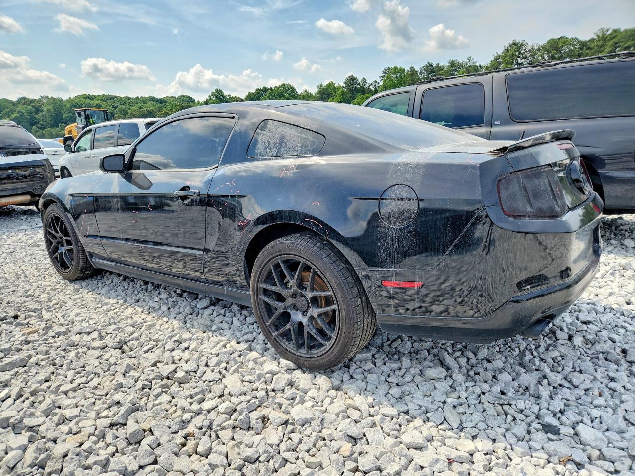 2012 Ford Mustang Black vin: 1ZVBP8AM4C5283382