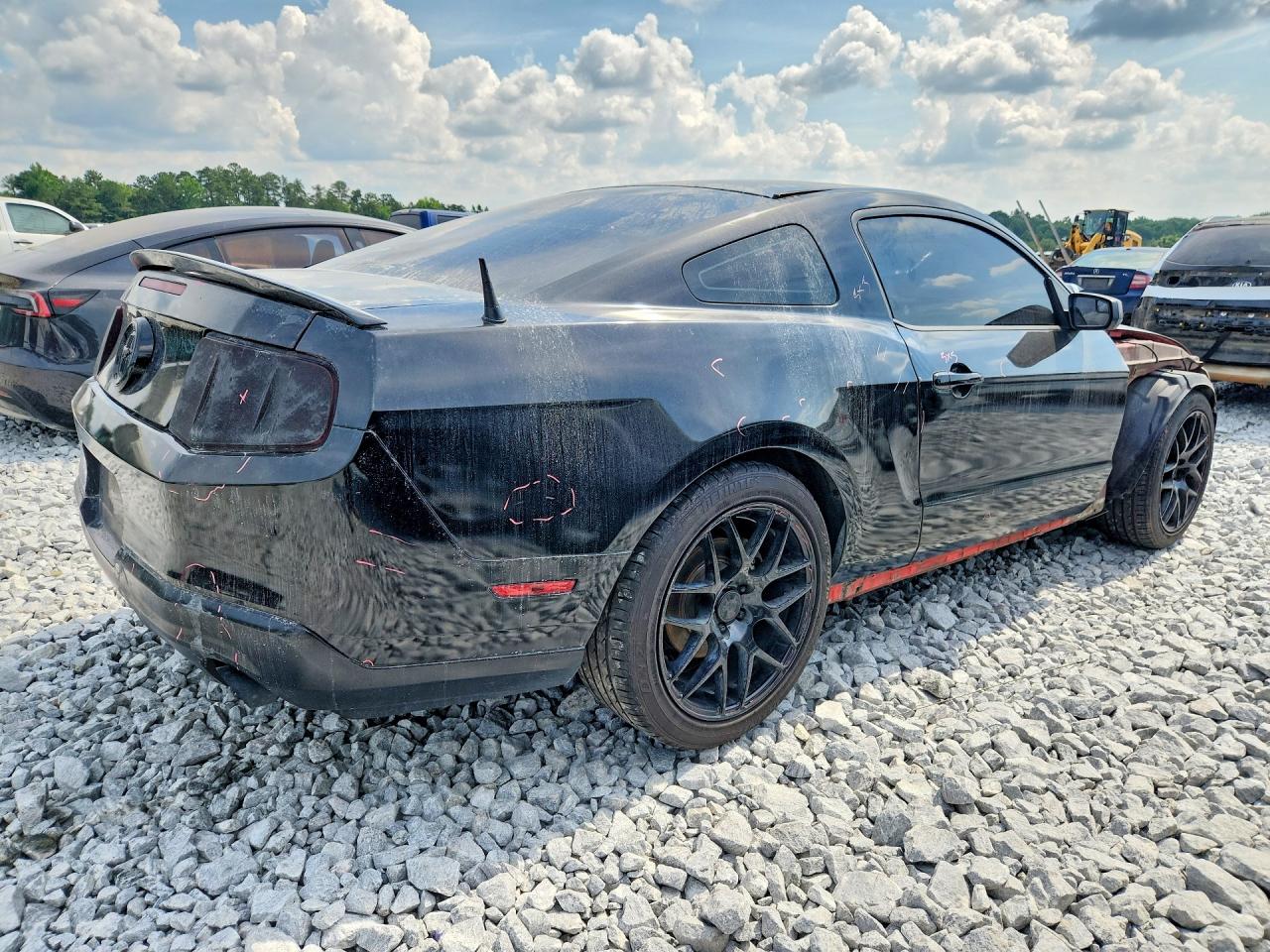 2012 Ford Mustang Black vin: 1ZVBP8AM4C5283382