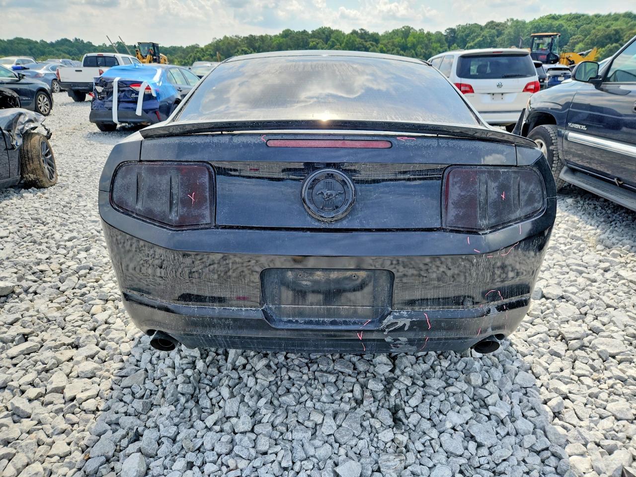2012 Ford Mustang Black vin: 1ZVBP8AM4C5283382