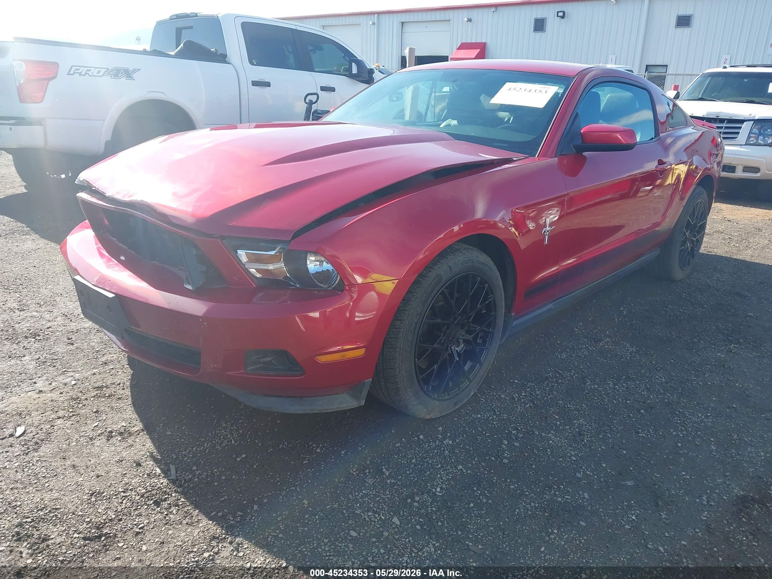 2012 Ford Mustang V6 Premium Red vin: 1ZVBP8AM4C5286038