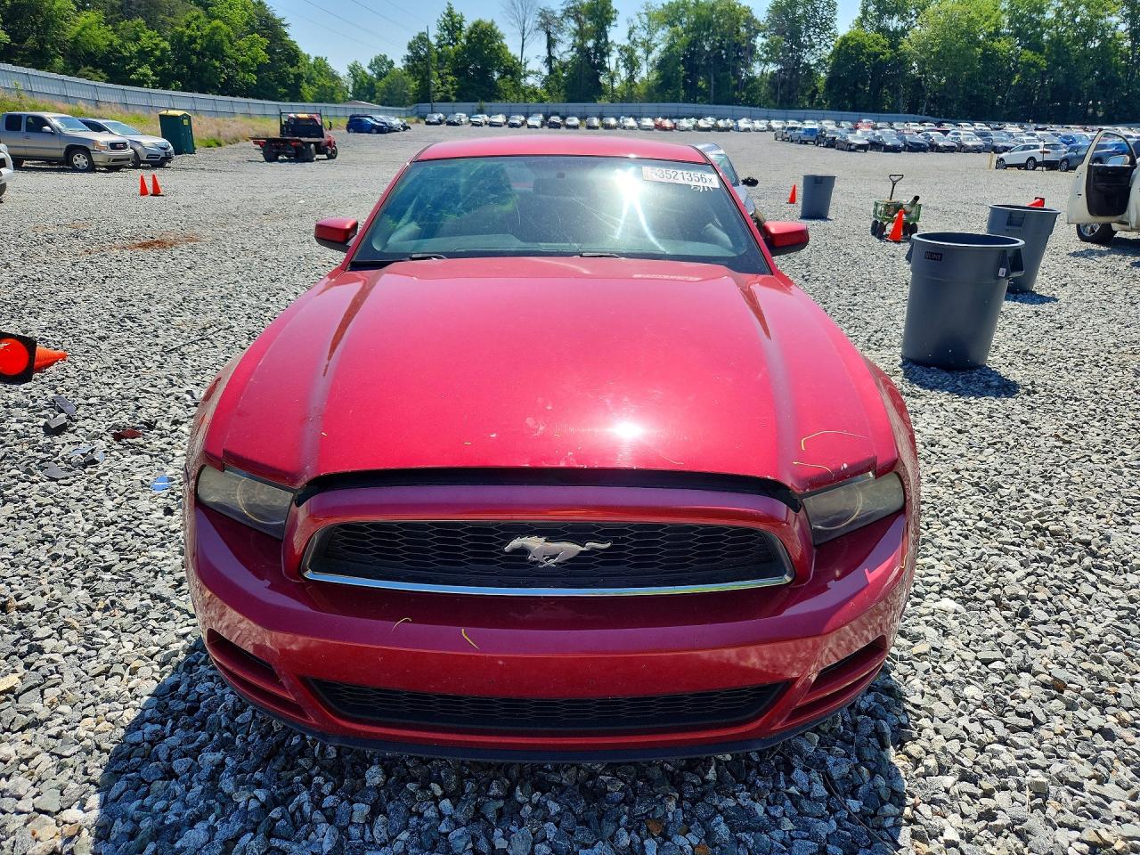 2013 Ford Mustang Red vin: 1ZVBP8AM4D5204309