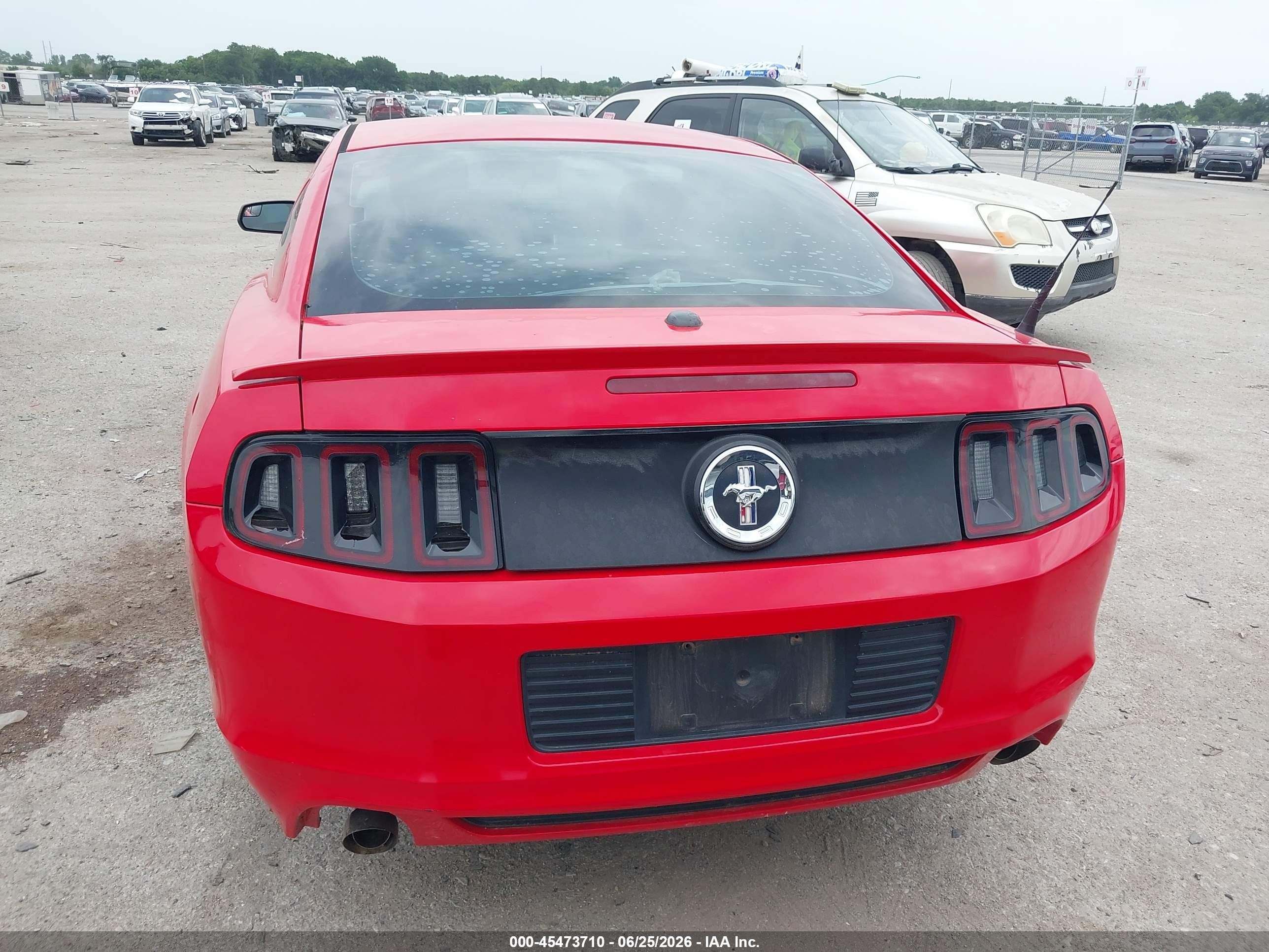 2013 Ford Mustang V6/v6 Premium Красный vin: 1ZVBP8AM4D5227623