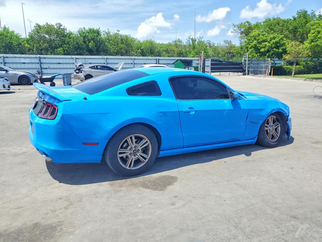 2013 Ford Mustang Blue vin: 1ZVBP8AM4D5241134