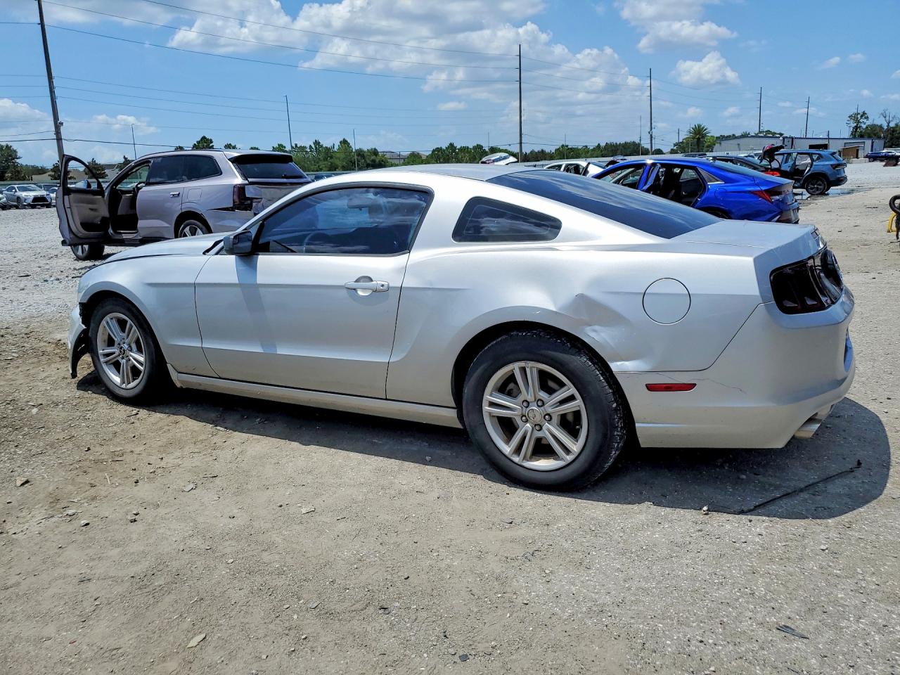 2013 Ford Mustang Silver vin: 1ZVBP8AM4D5251954