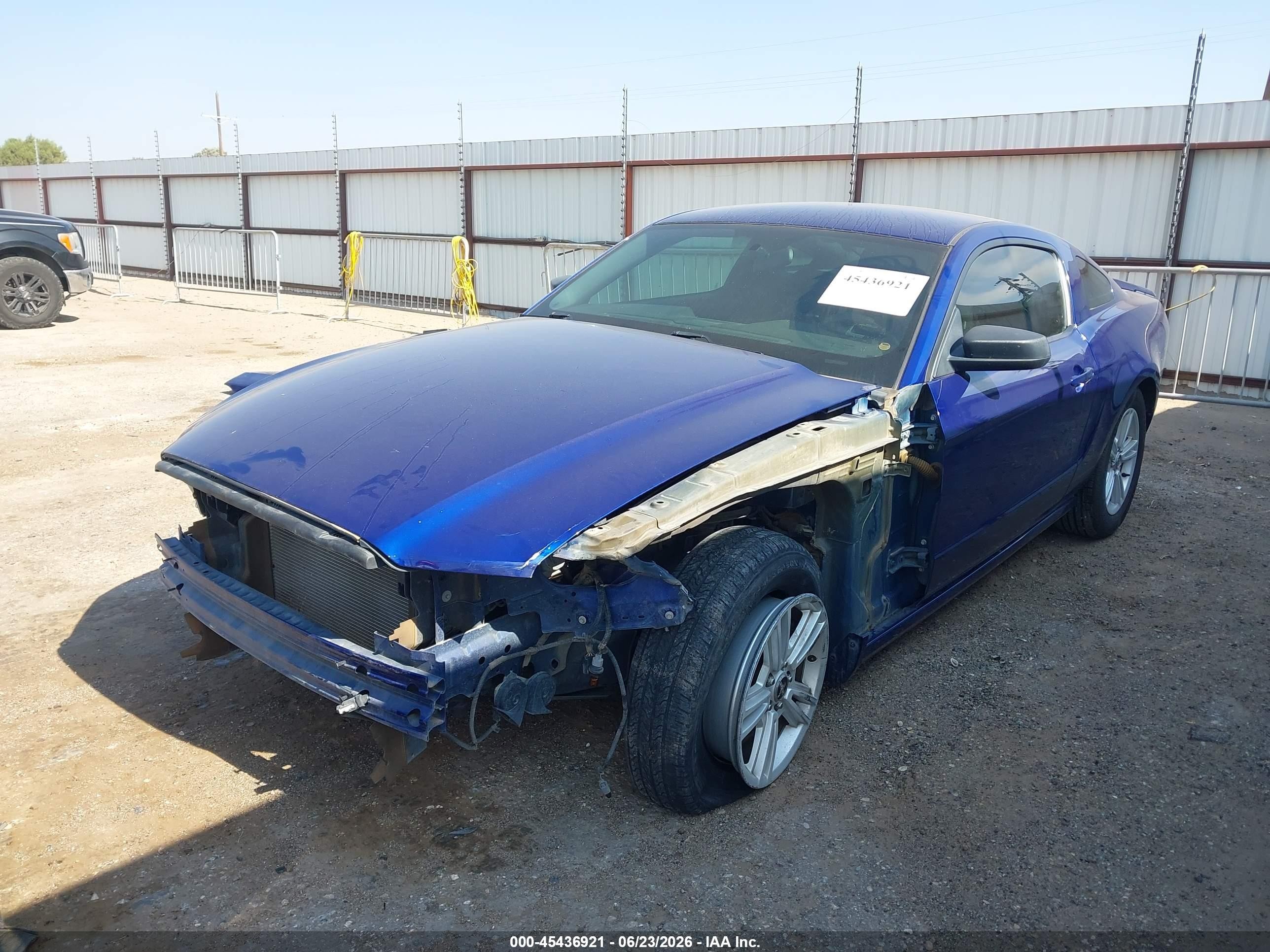 2013 Ford Mustang V6 Blue vin: 1ZVBP8AM4D5262405