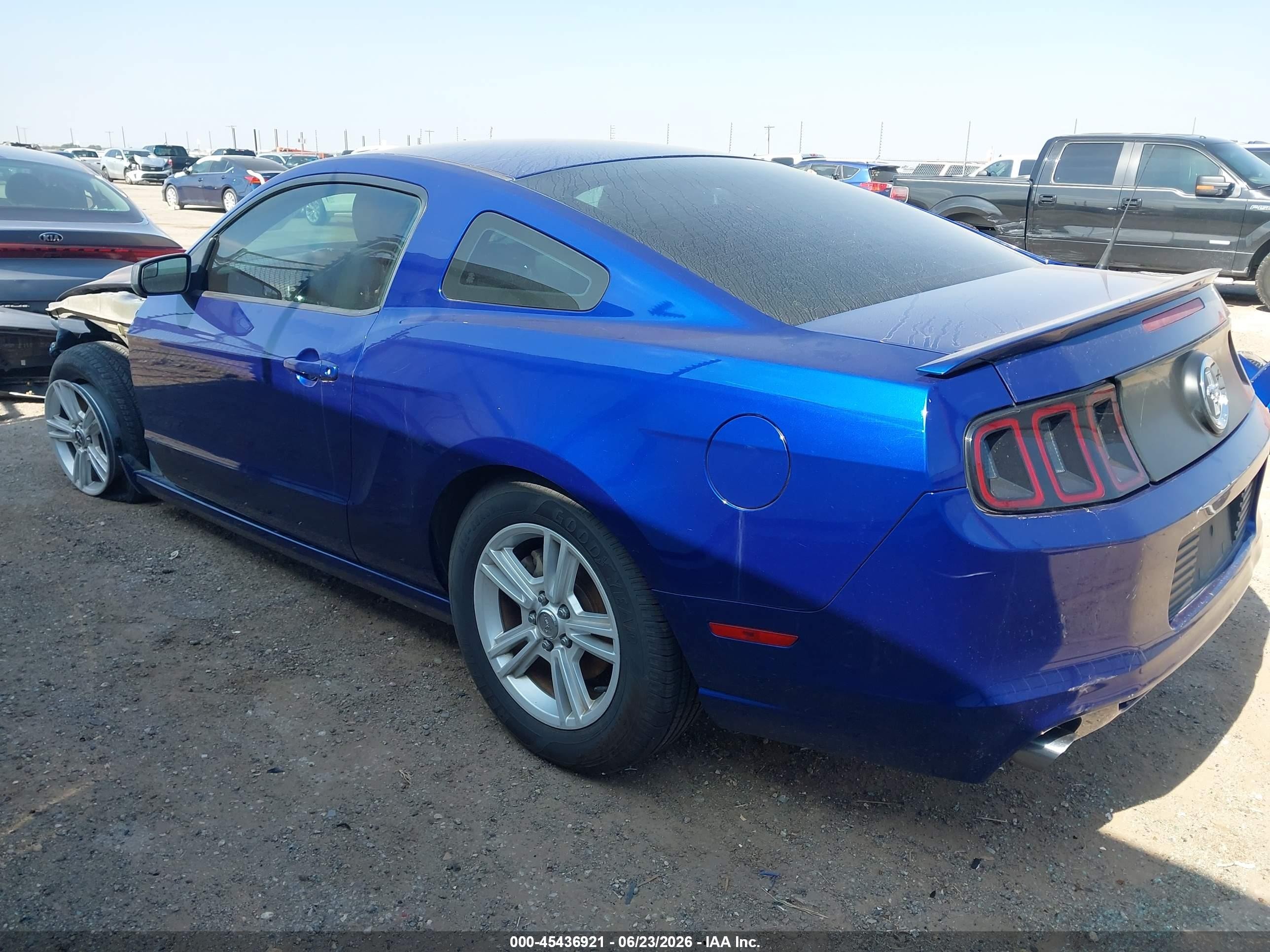 2013 Ford Mustang V6 Blue vin: 1ZVBP8AM4D5262405