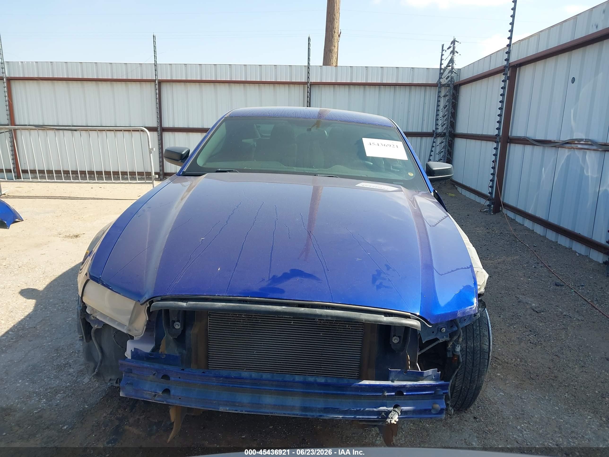 2013 Ford Mustang V6 Blue vin: 1ZVBP8AM4D5262405