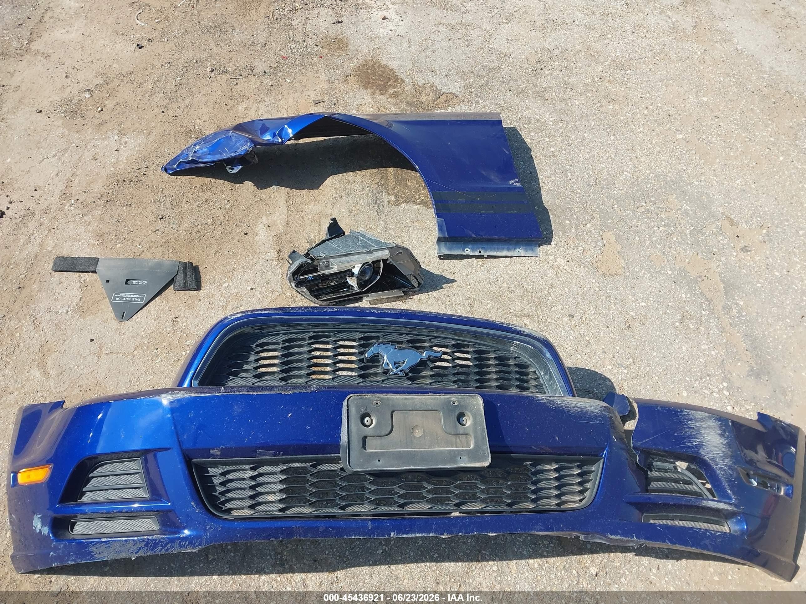 2013 Ford Mustang V6 Blue vin: 1ZVBP8AM4D5262405