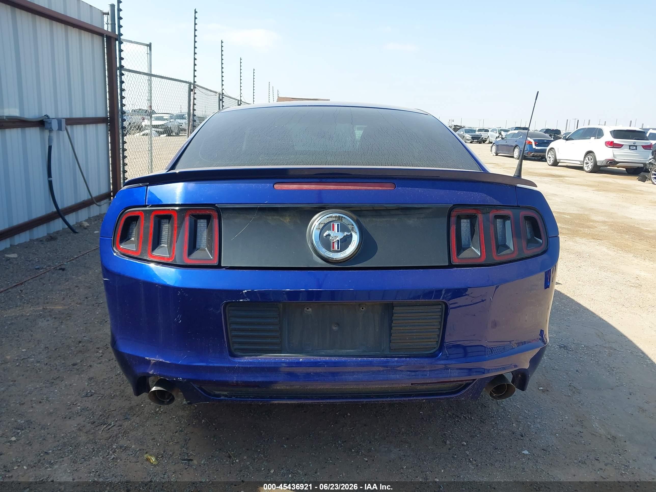 2013 Ford Mustang V6 Blue vin: 1ZVBP8AM4D5262405
