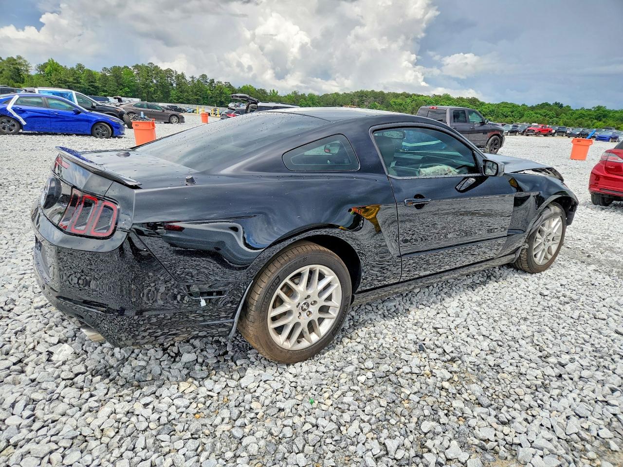 2013 Ford Mustang Black vin: 1ZVBP8AM4D5273341