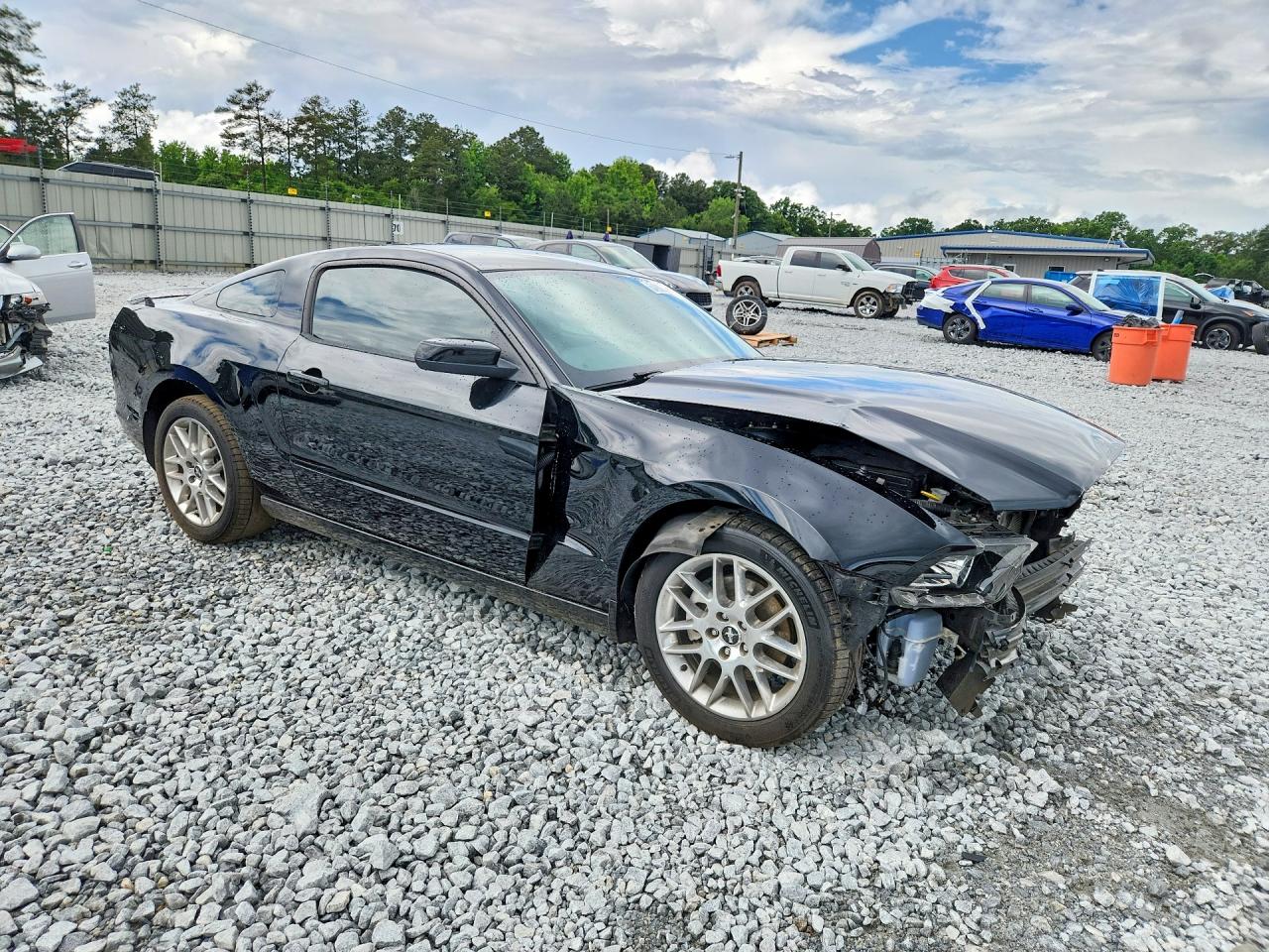 2013 Ford Mustang Black vin: 1ZVBP8AM4D5273341