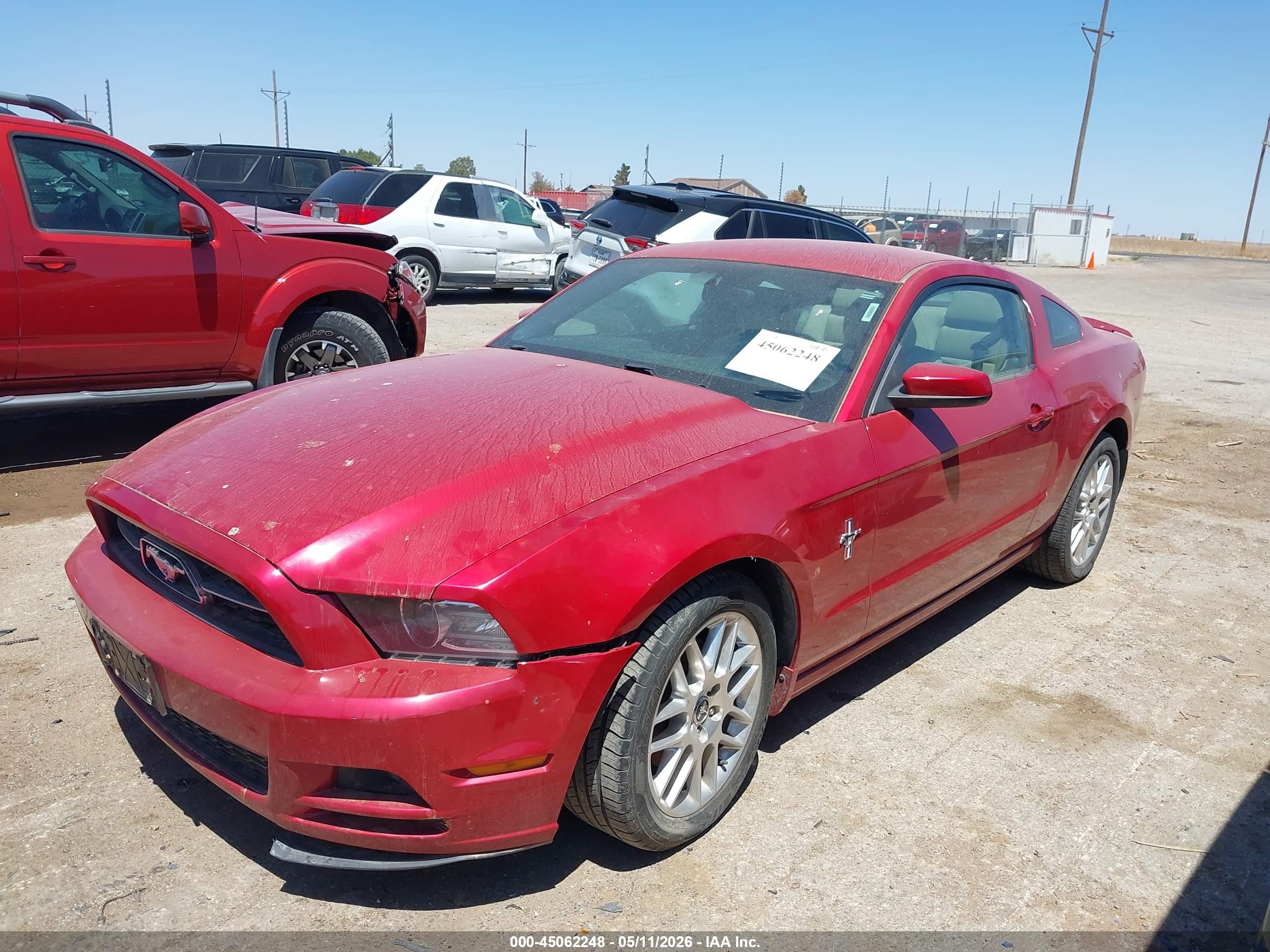 2013 Ford Mustang V6 Premium Maroon vin: 1ZVBP8AM4D5275560