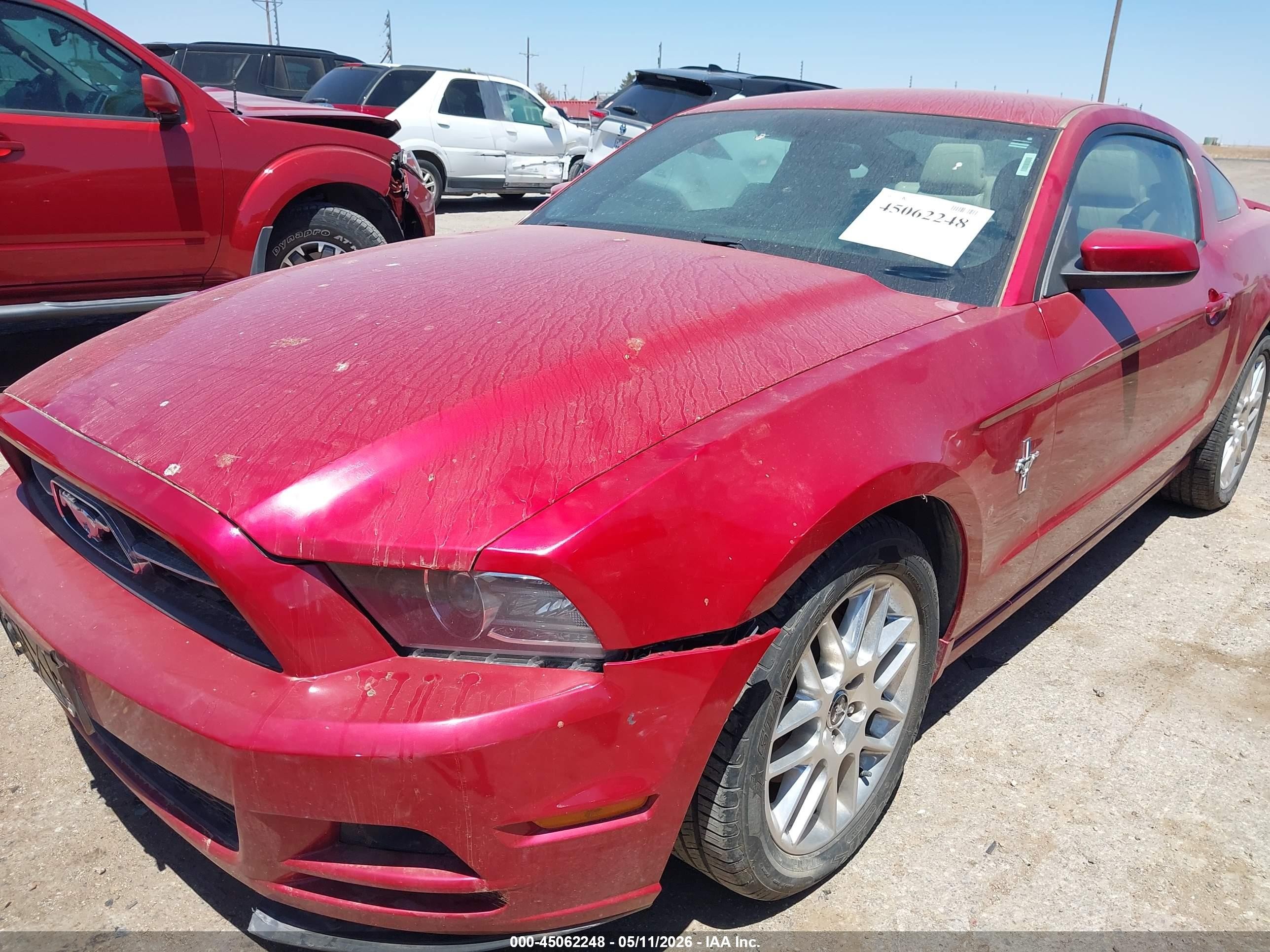 2013 Ford Mustang V6 Premium Maroon vin: 1ZVBP8AM4D5275560