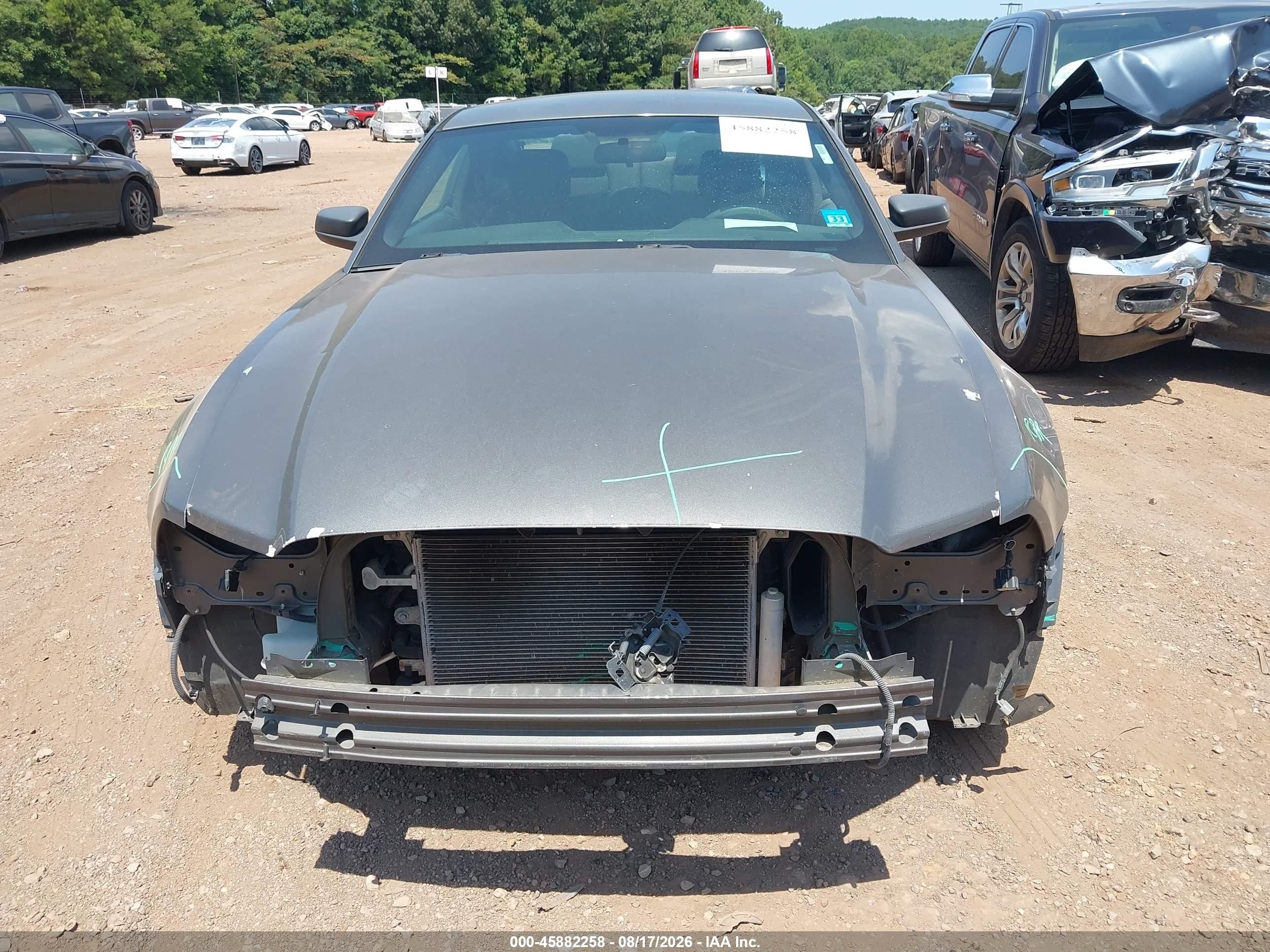 2013 Ford Mustang V6 Серый vin: 1ZVBP8AM4D5281889