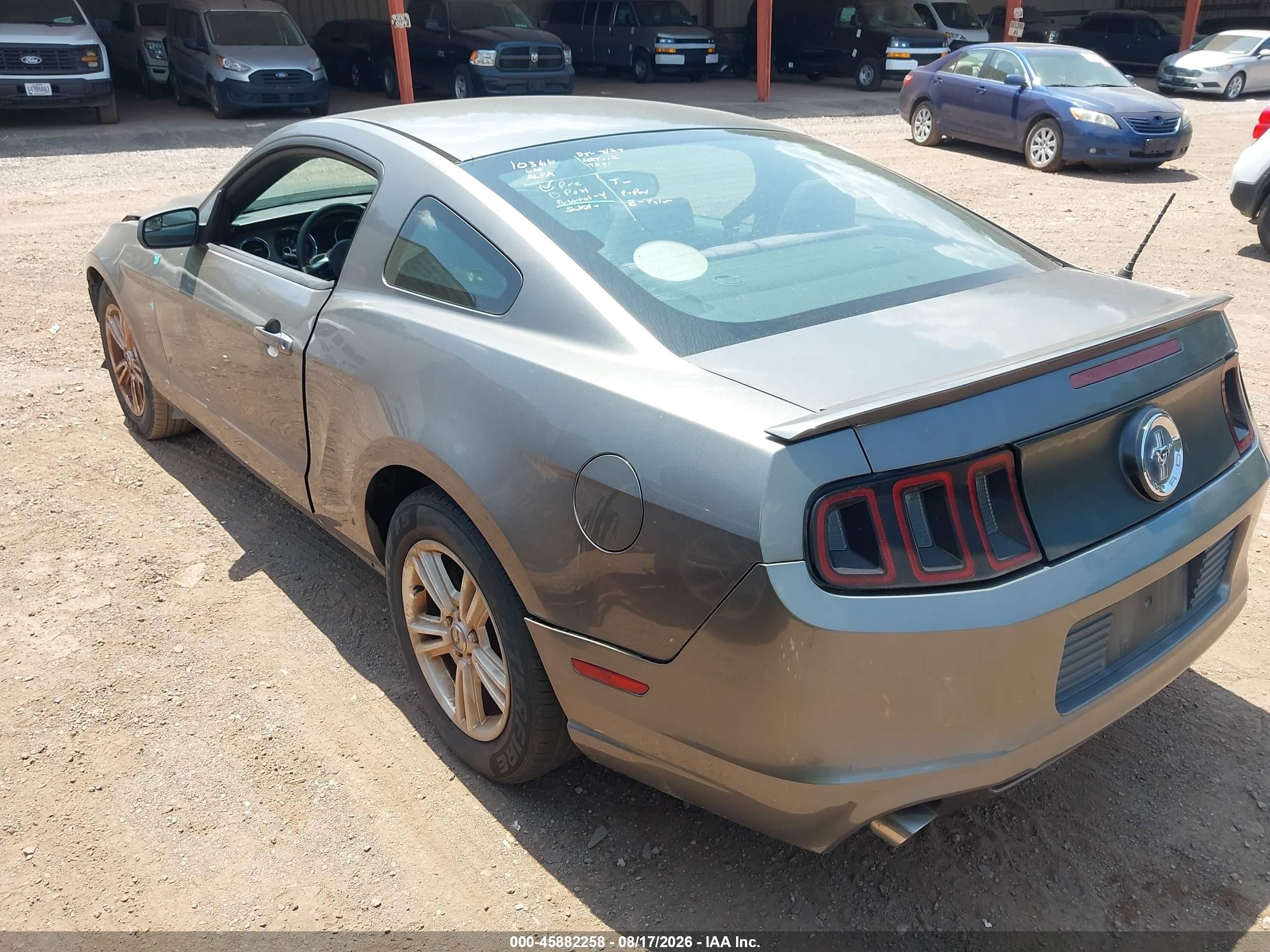 2013 Ford Mustang V6 Серый vin: 1ZVBP8AM4D5281889