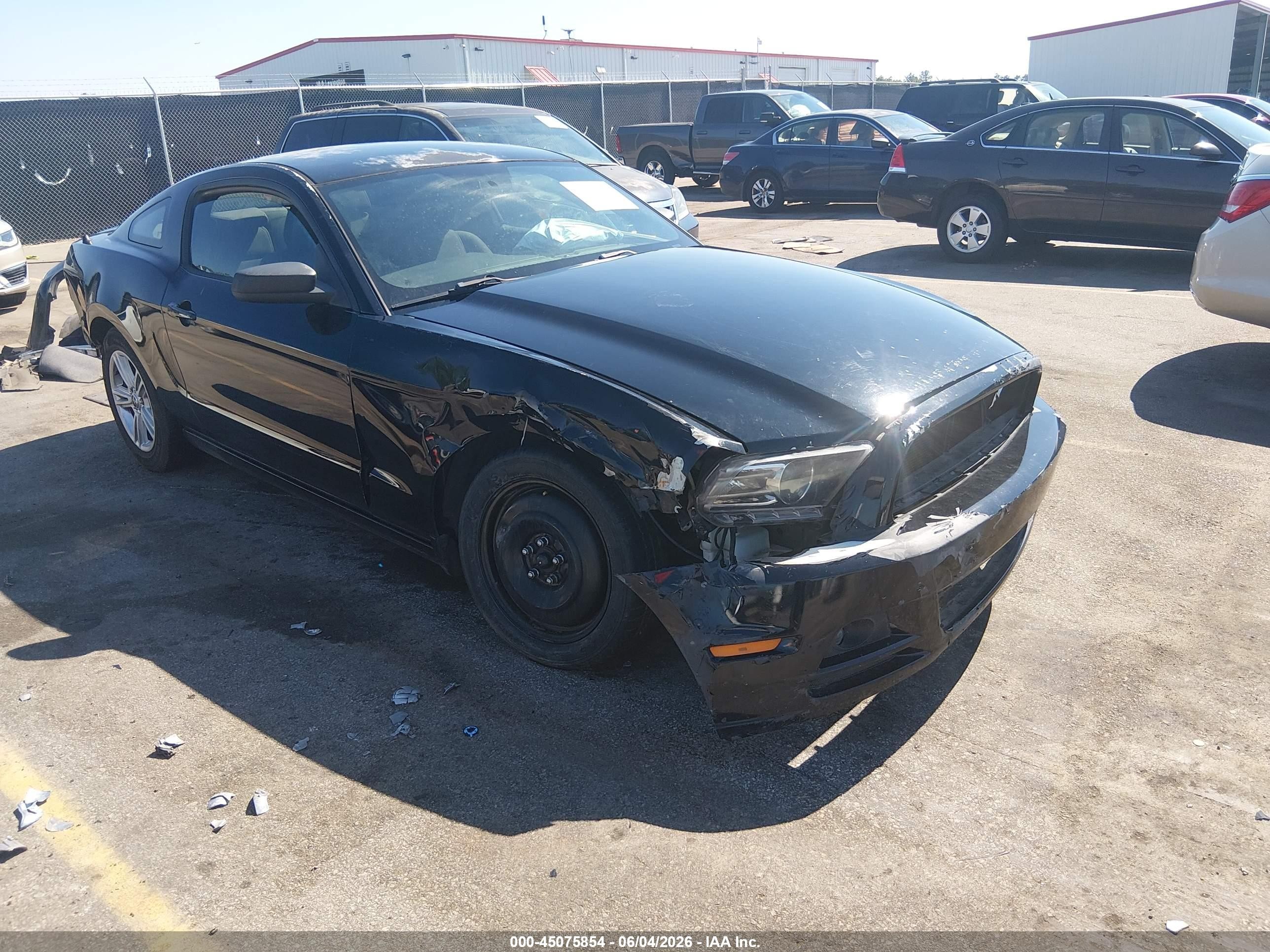 2014 Ford Mustang V6 Черный vin: 1ZVBP8AM4E5266259
