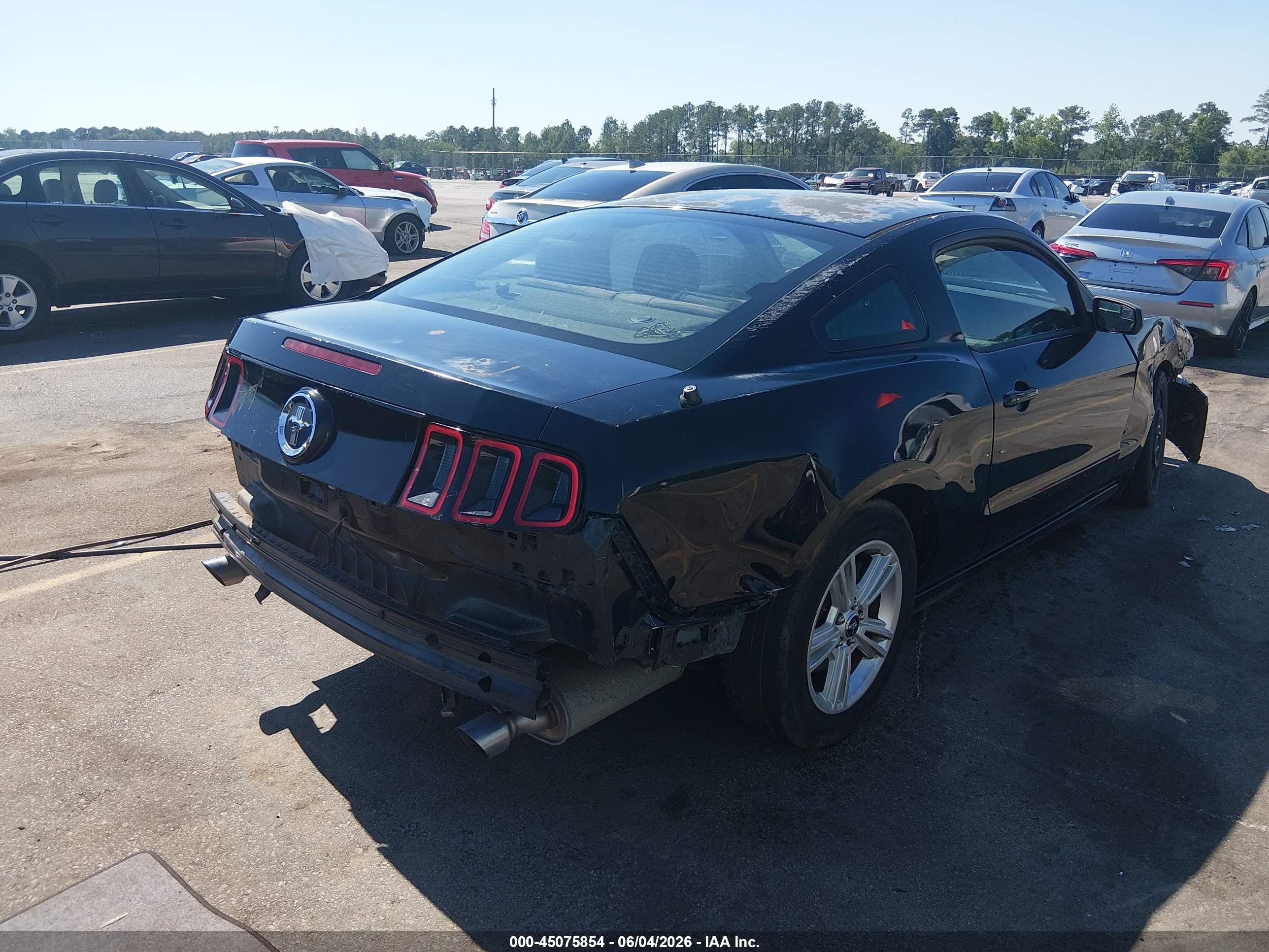 2014 Ford Mustang V6 Черный vin: 1ZVBP8AM4E5266259