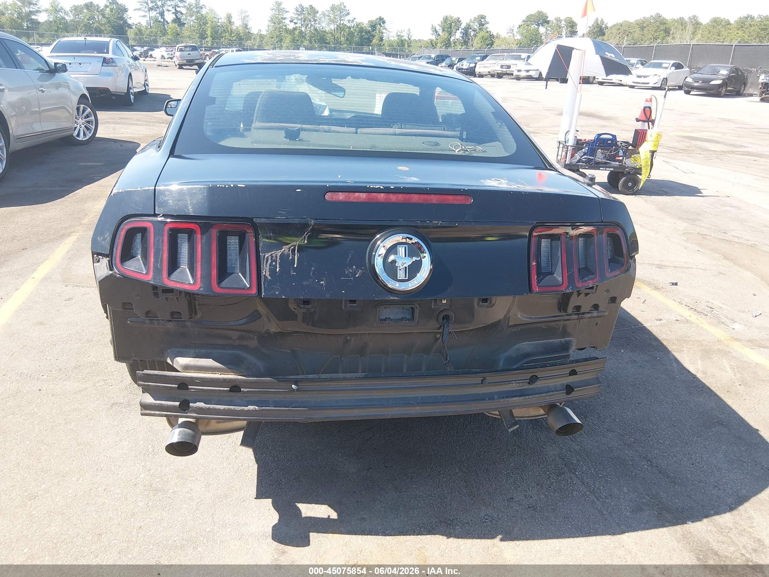 2014 Ford Mustang V6 Черный vin: 1ZVBP8AM4E5266259