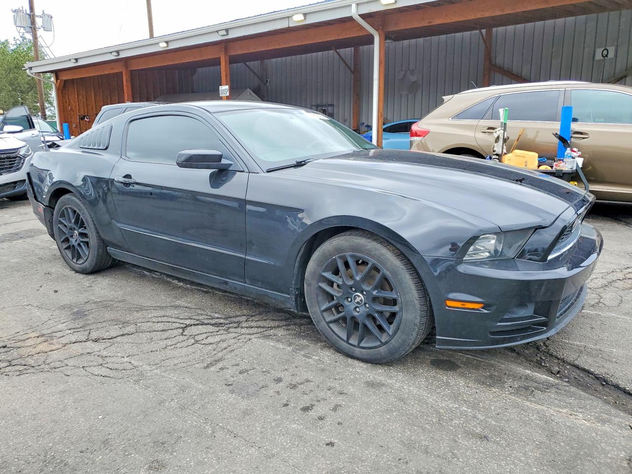 2014 Ford Mustang Black vin: 1ZVBP8AM4E5278007
