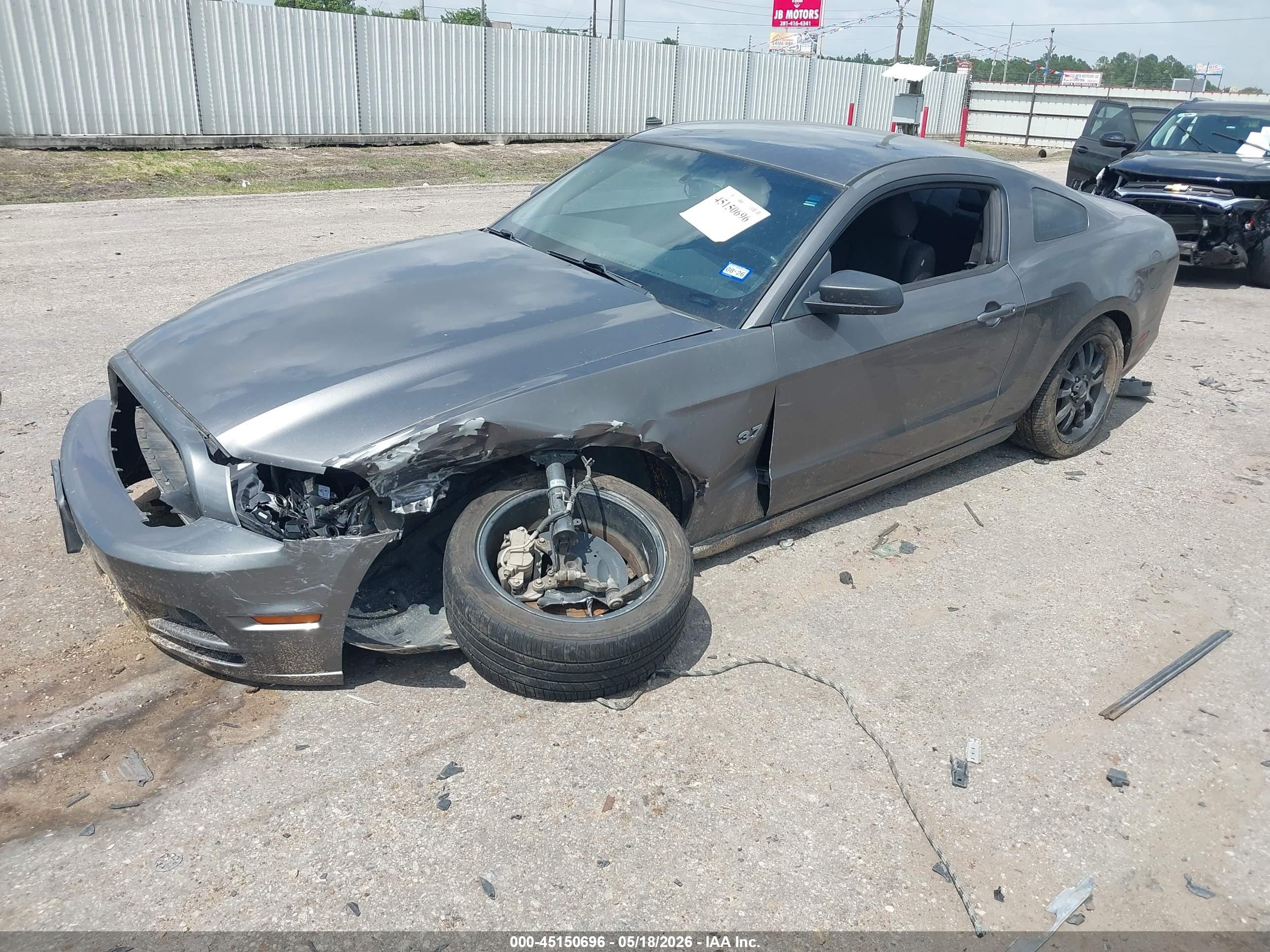 2014 Ford Mustang V6 Серый vin: 1ZVBP8AM4E5309658