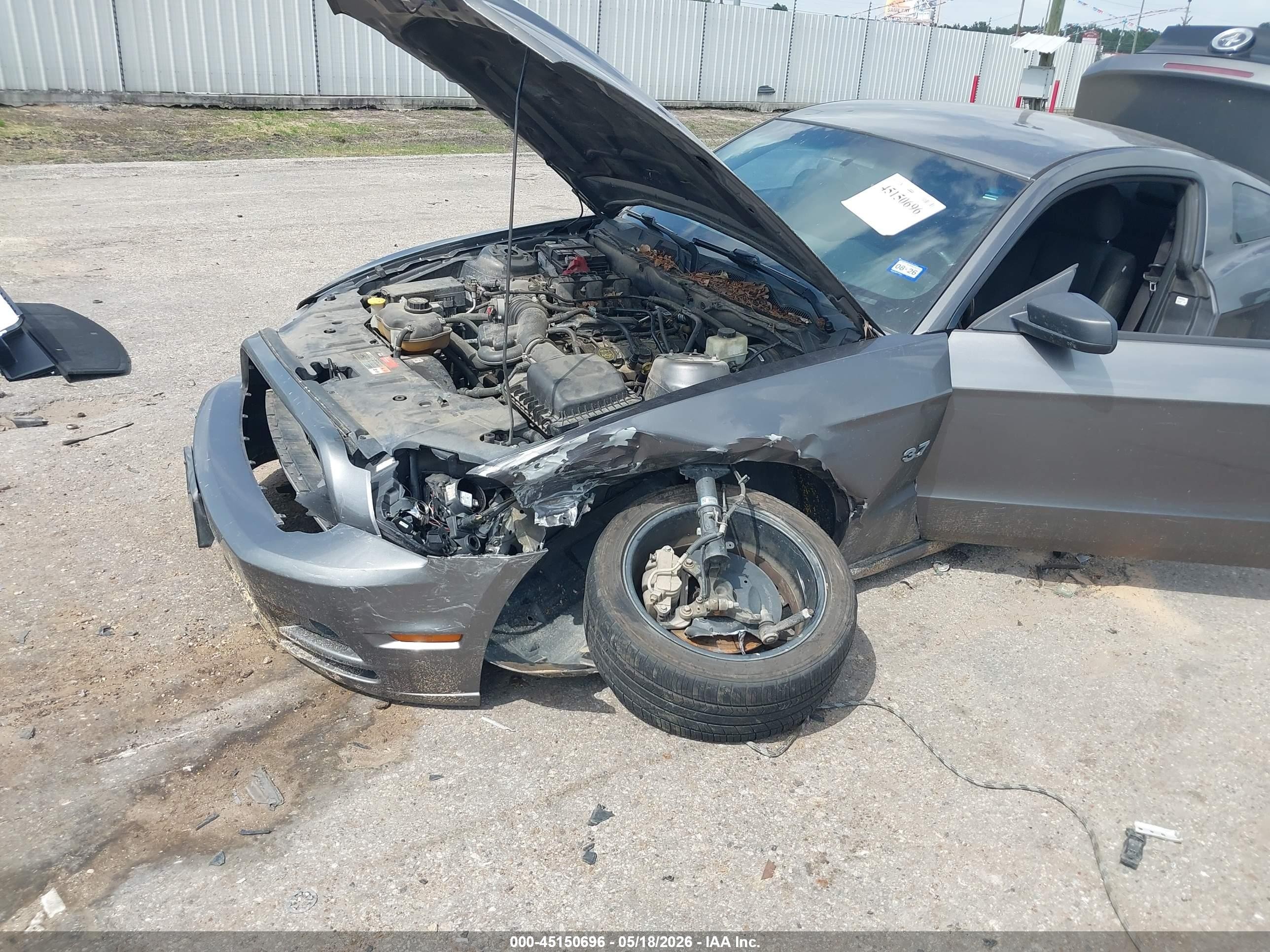 2014 Ford Mustang V6 Серый vin: 1ZVBP8AM4E5309658