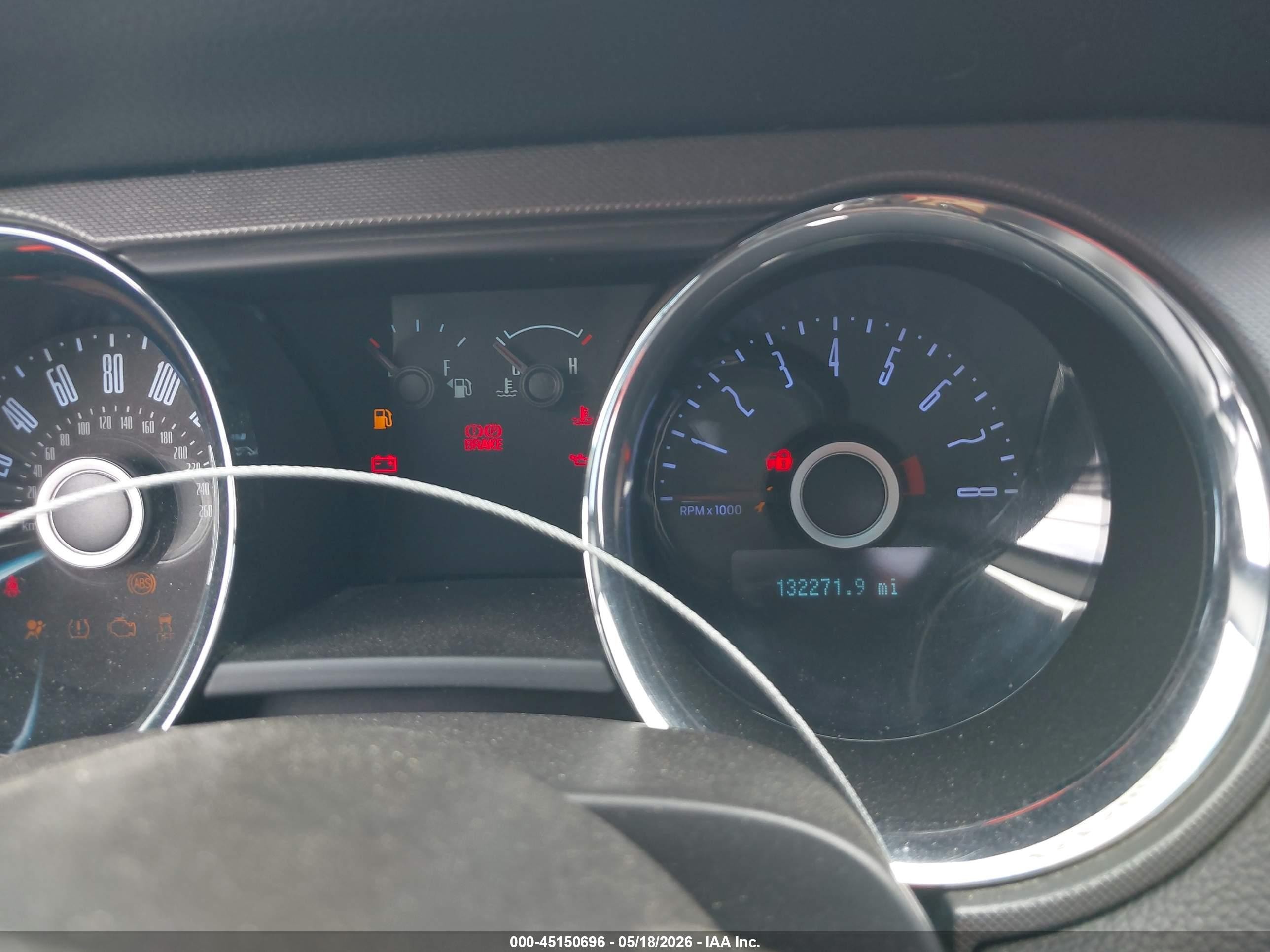 2014 Ford Mustang V6 Серый vin: 1ZVBP8AM4E5309658