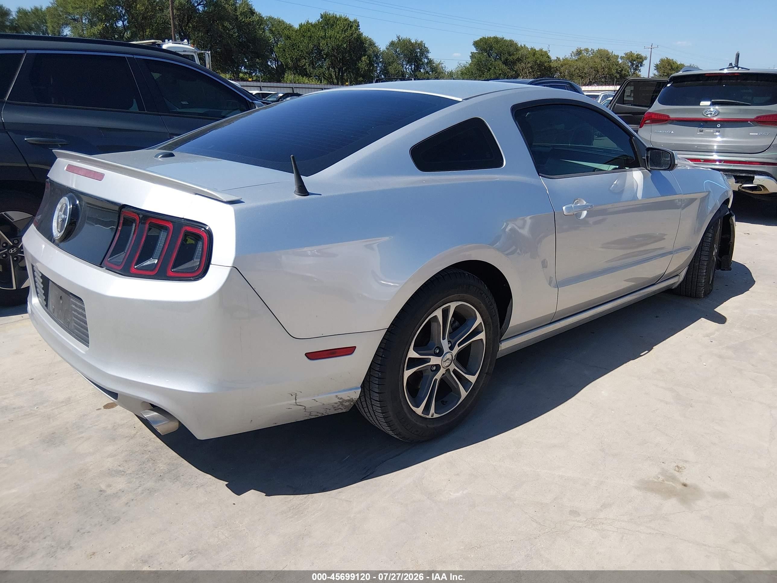 2014 Ford Mustang V6 Premium Silver vin: 1ZVBP8AM4E5321020