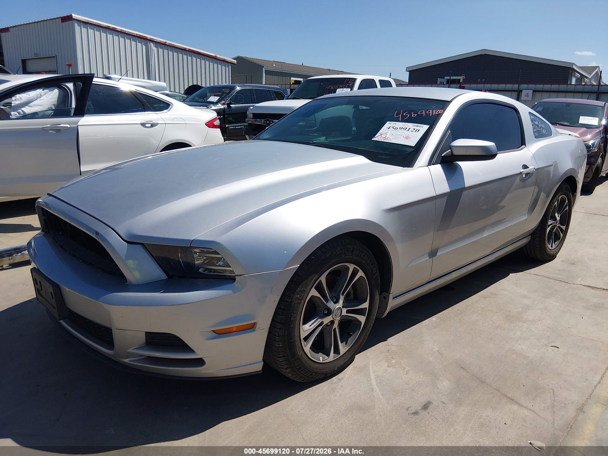 2014 Ford Mustang V6 Premium Silver vin: 1ZVBP8AM4E5321020