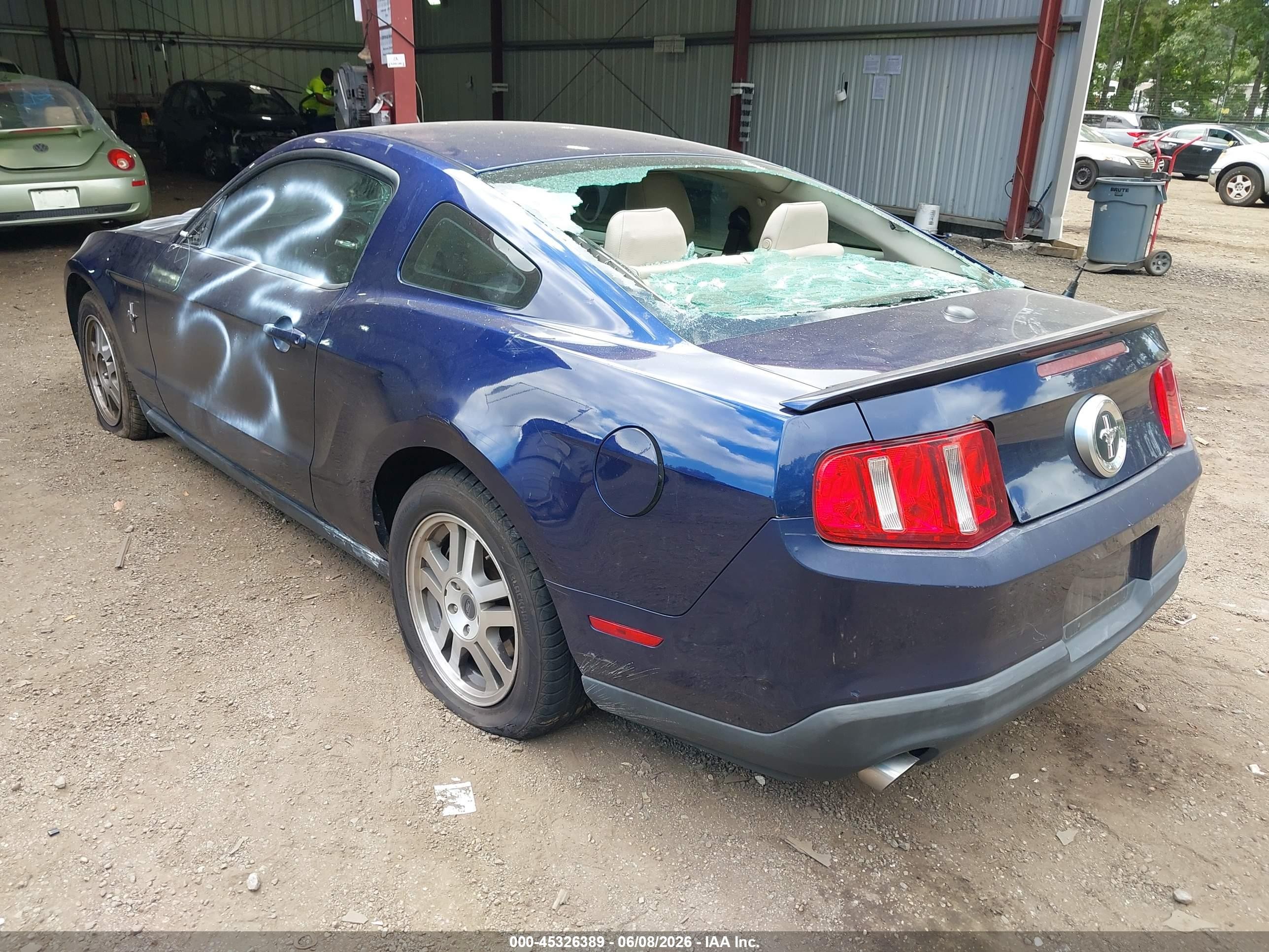 2011 Ford Mustang V6 Premium Blue vin: 1ZVBP8AM5B5116236