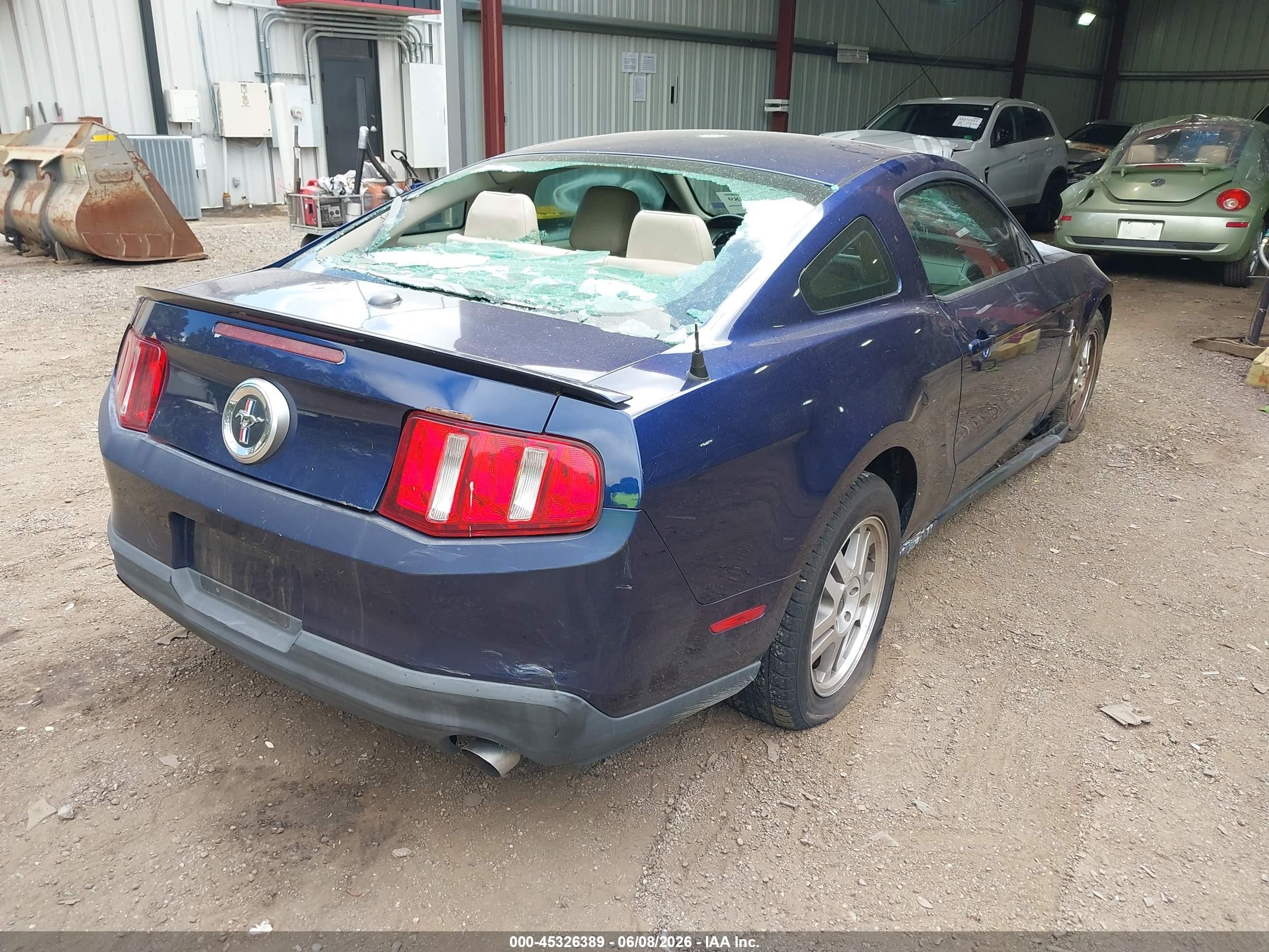 2011 Ford Mustang V6 Premium Blue vin: 1ZVBP8AM5B5116236