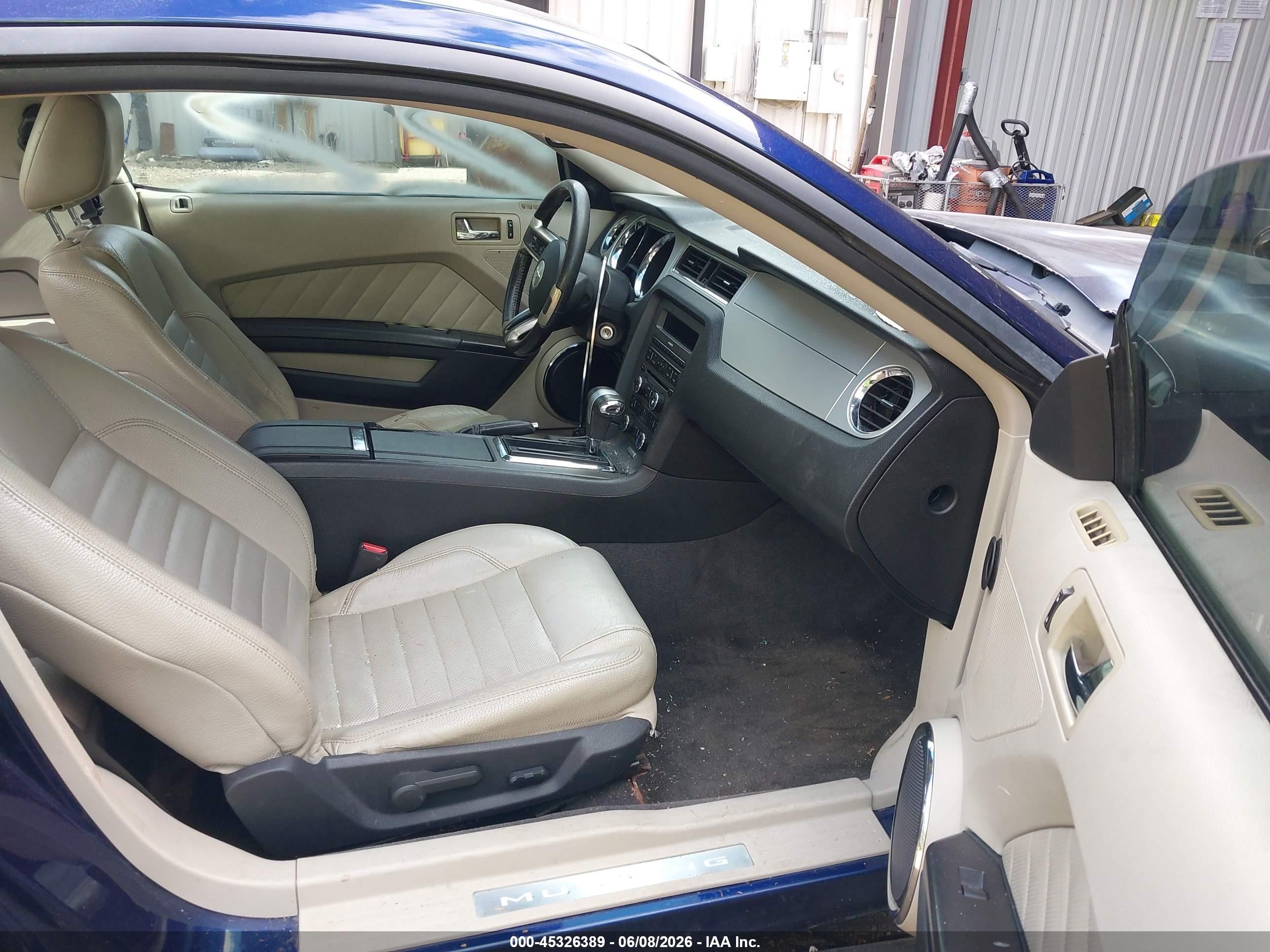 2011 Ford Mustang V6 Premium Blue vin: 1ZVBP8AM5B5116236