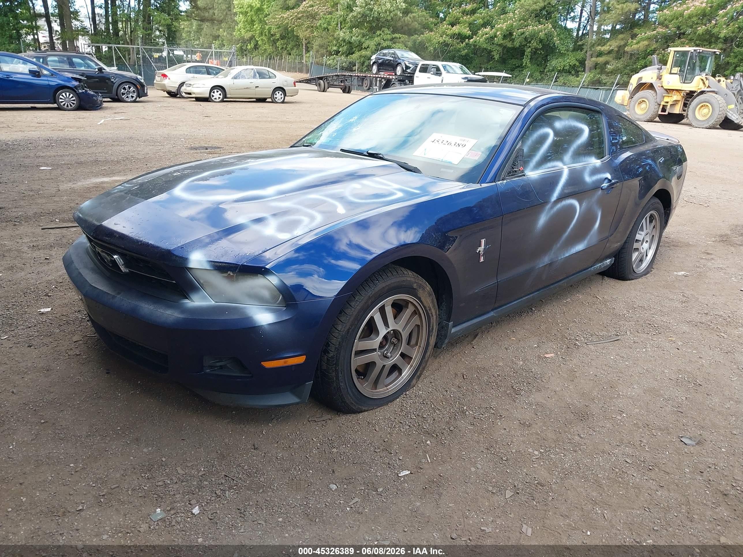 2011 Ford Mustang V6 Premium Blue vin: 1ZVBP8AM5B5116236