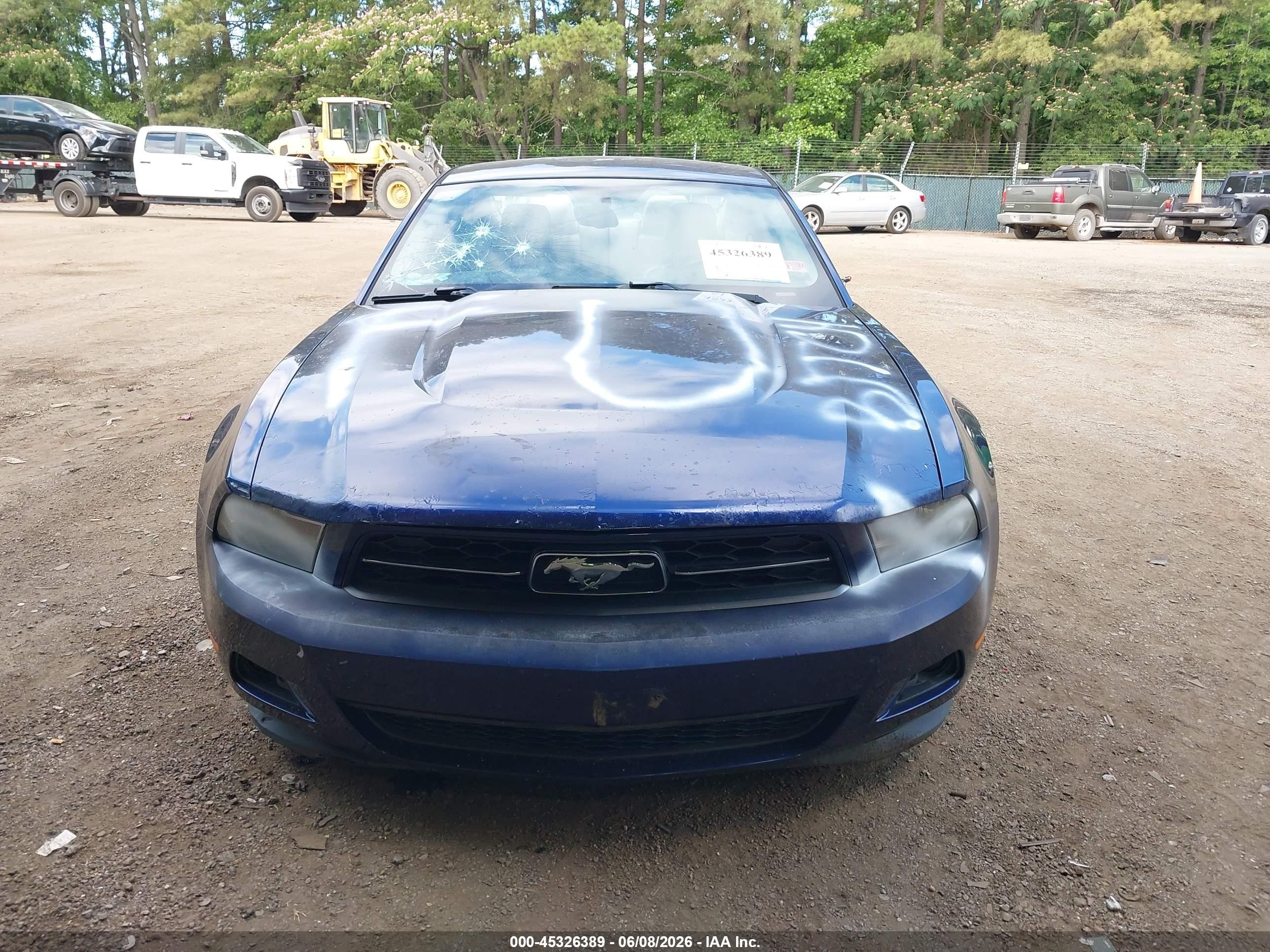 2011 Ford Mustang V6 Premium Blue vin: 1ZVBP8AM5B5116236