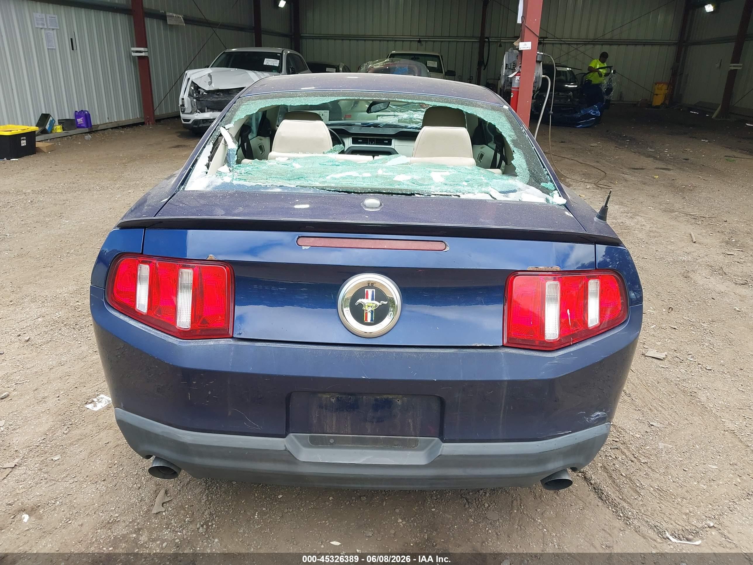 2011 Ford Mustang V6 Premium Blue vin: 1ZVBP8AM5B5116236