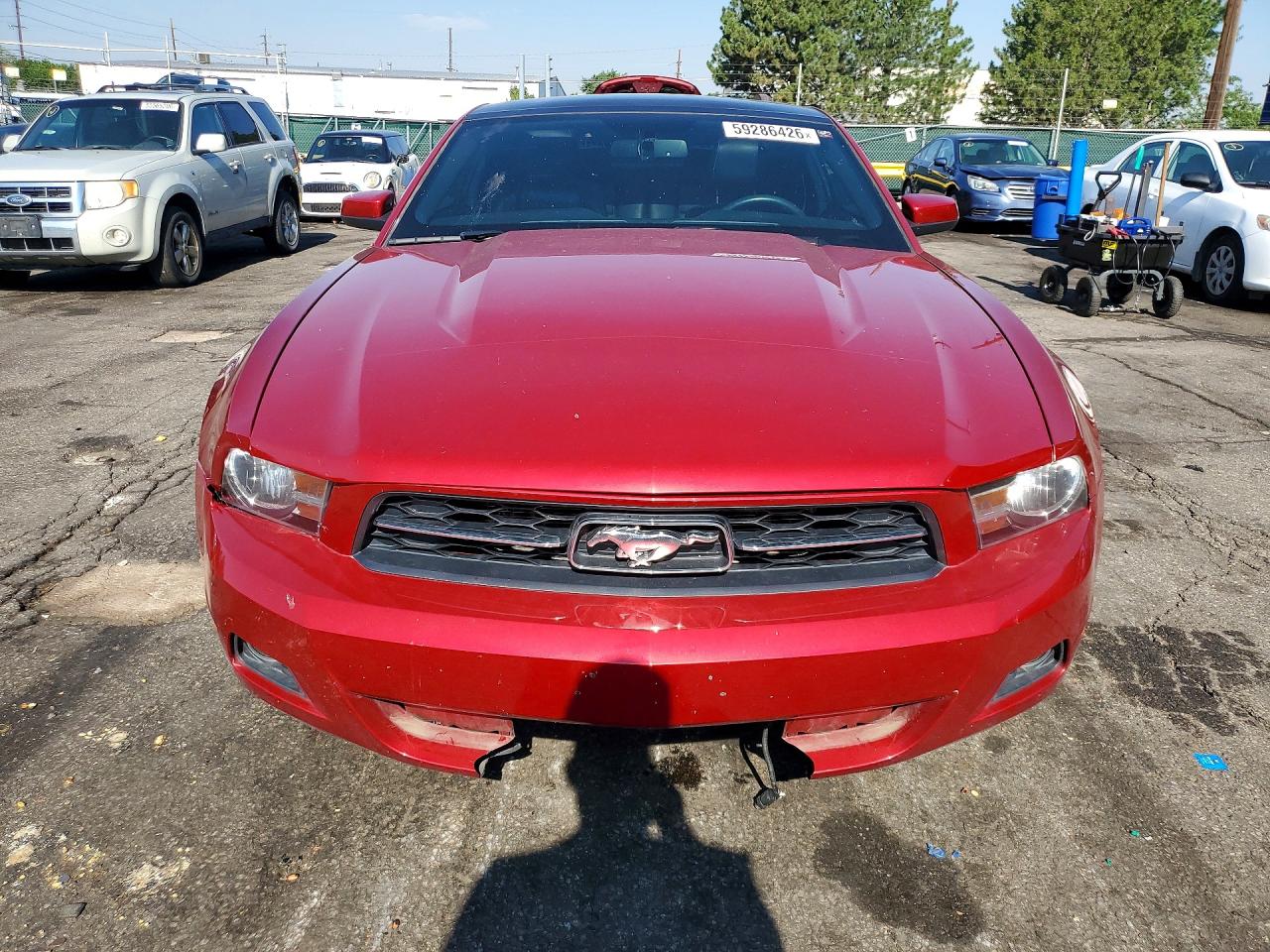 2011 Ford Mustang Maroon vin: 1ZVBP8AM5B5169115